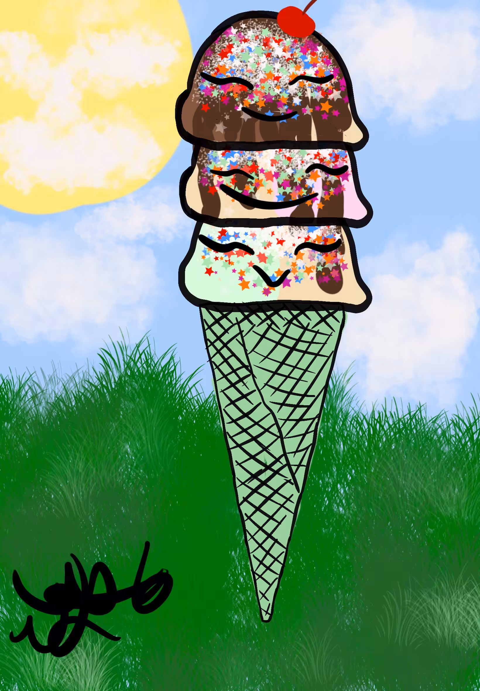 Coco Mint Strawberry Vanilla Cream