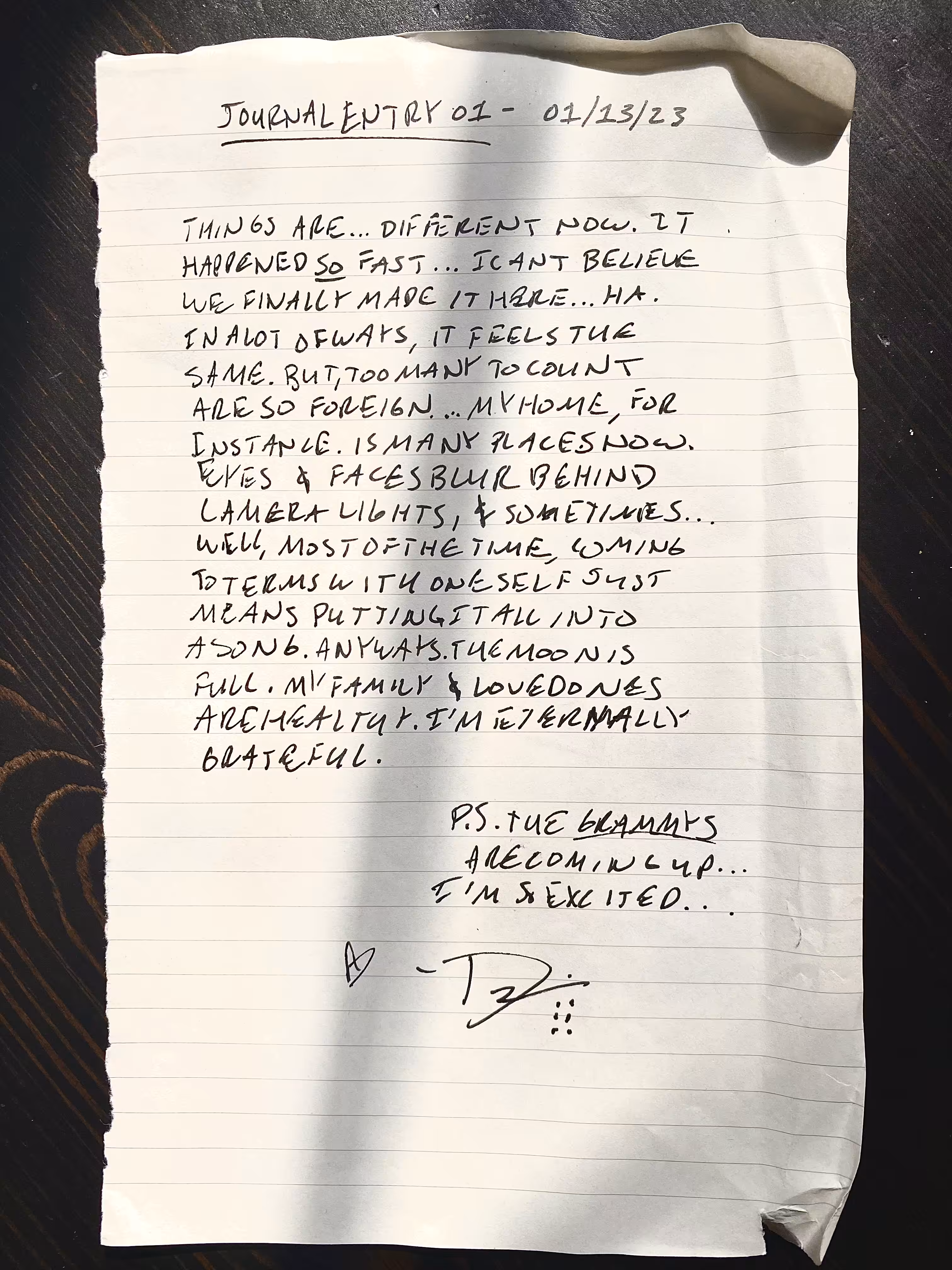 Journal 01 - 01/13/23