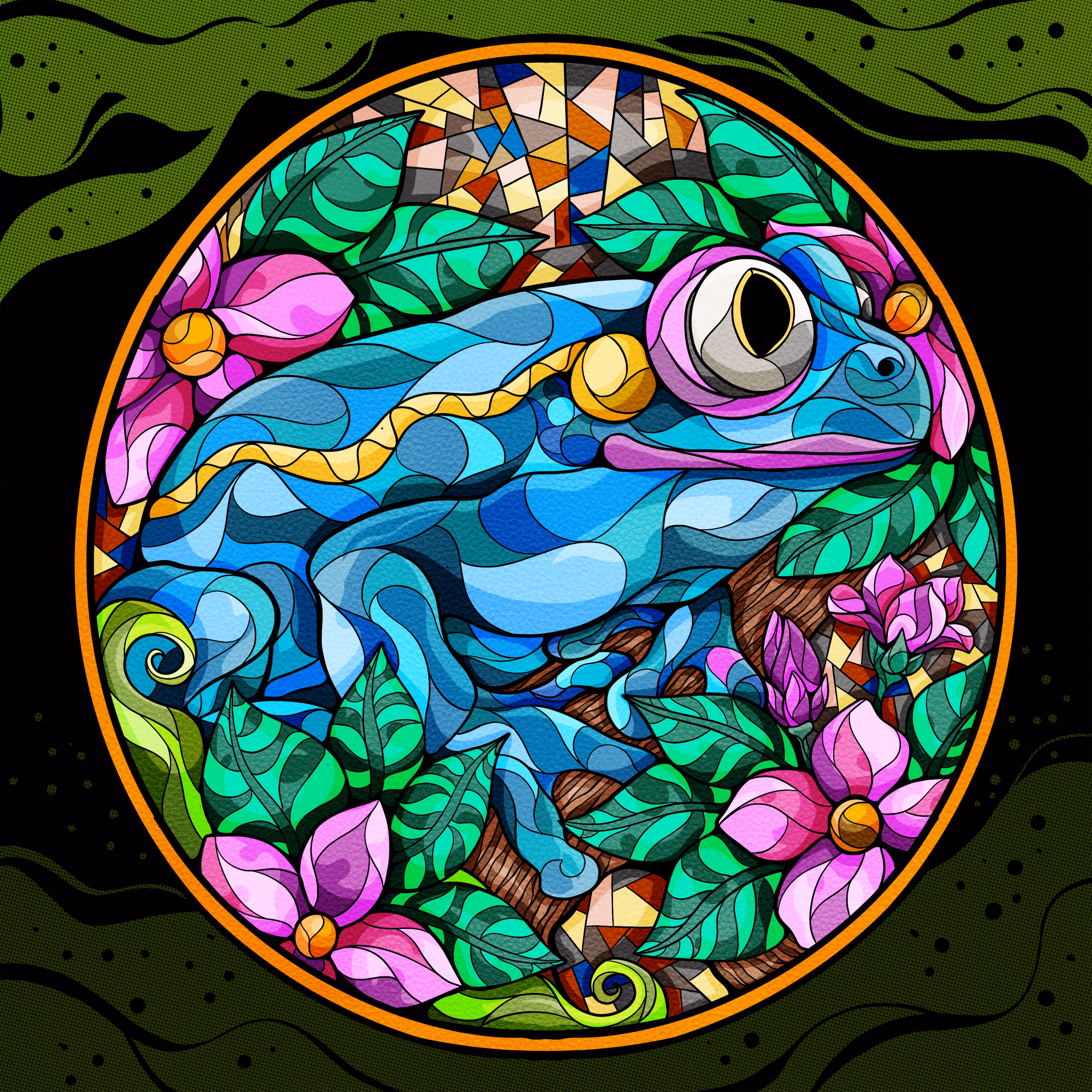 Stainedglass Coin #2