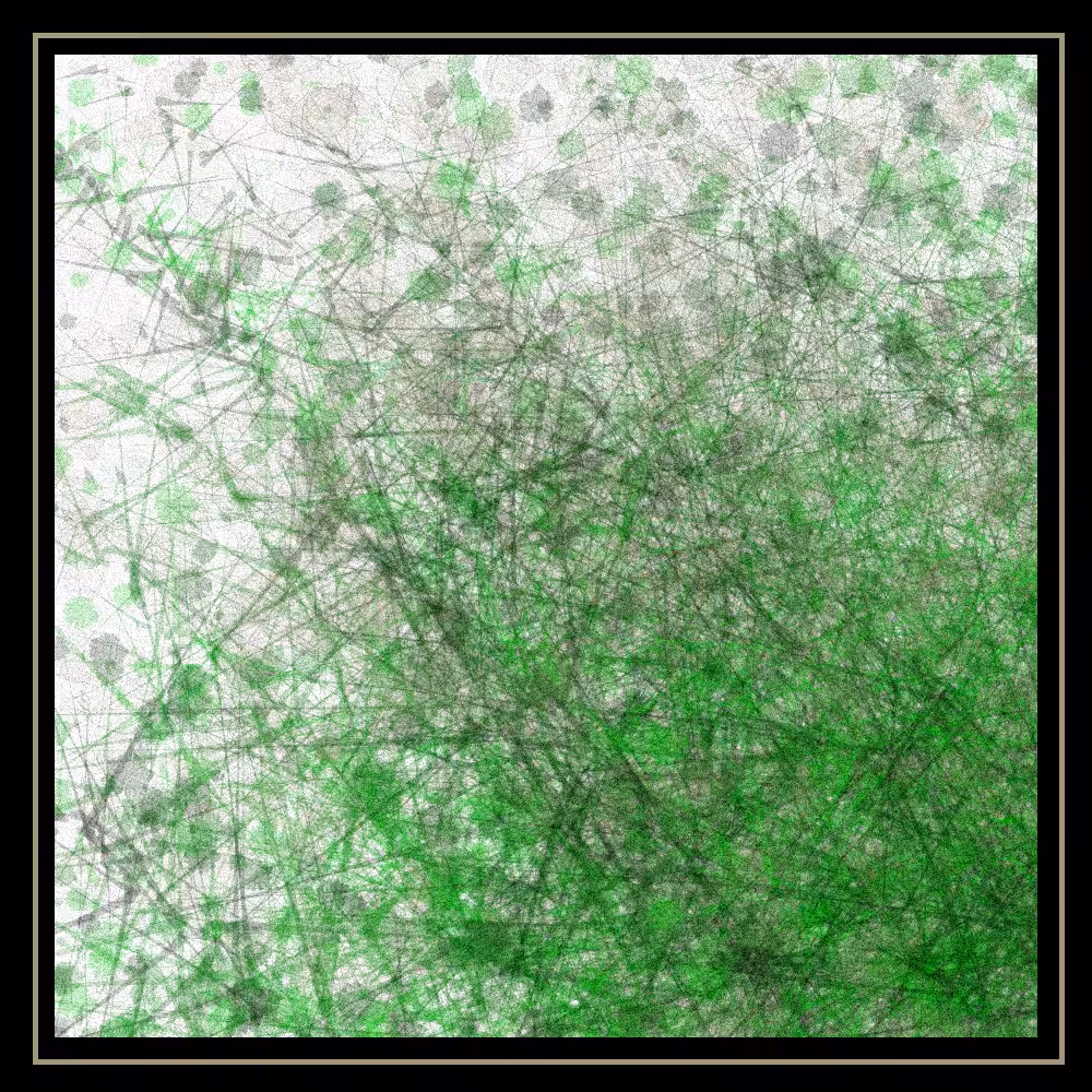 Abstract painting - vegetation #21