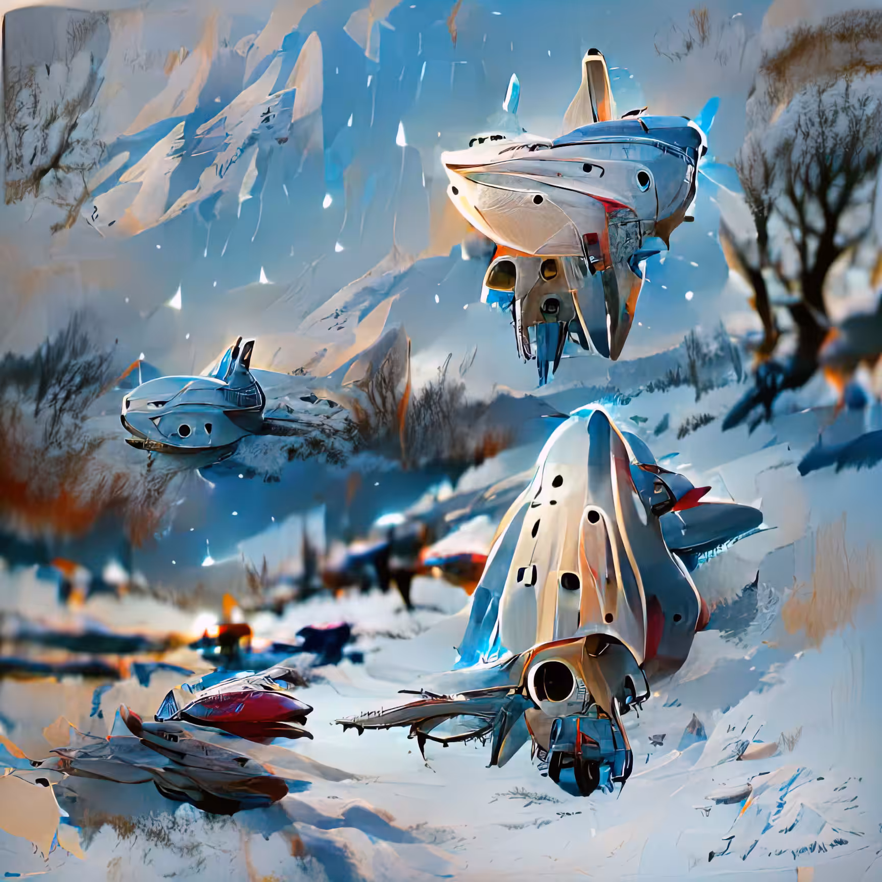 Anne Spalter AI Spaceships: Frozen Research 103/501