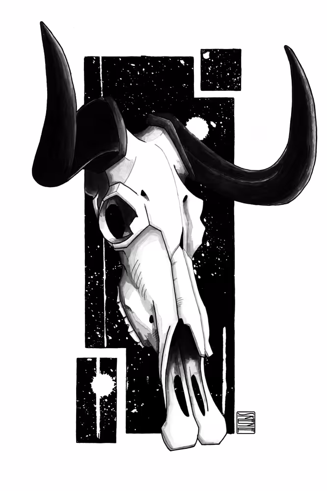 Takin Skull Study #5