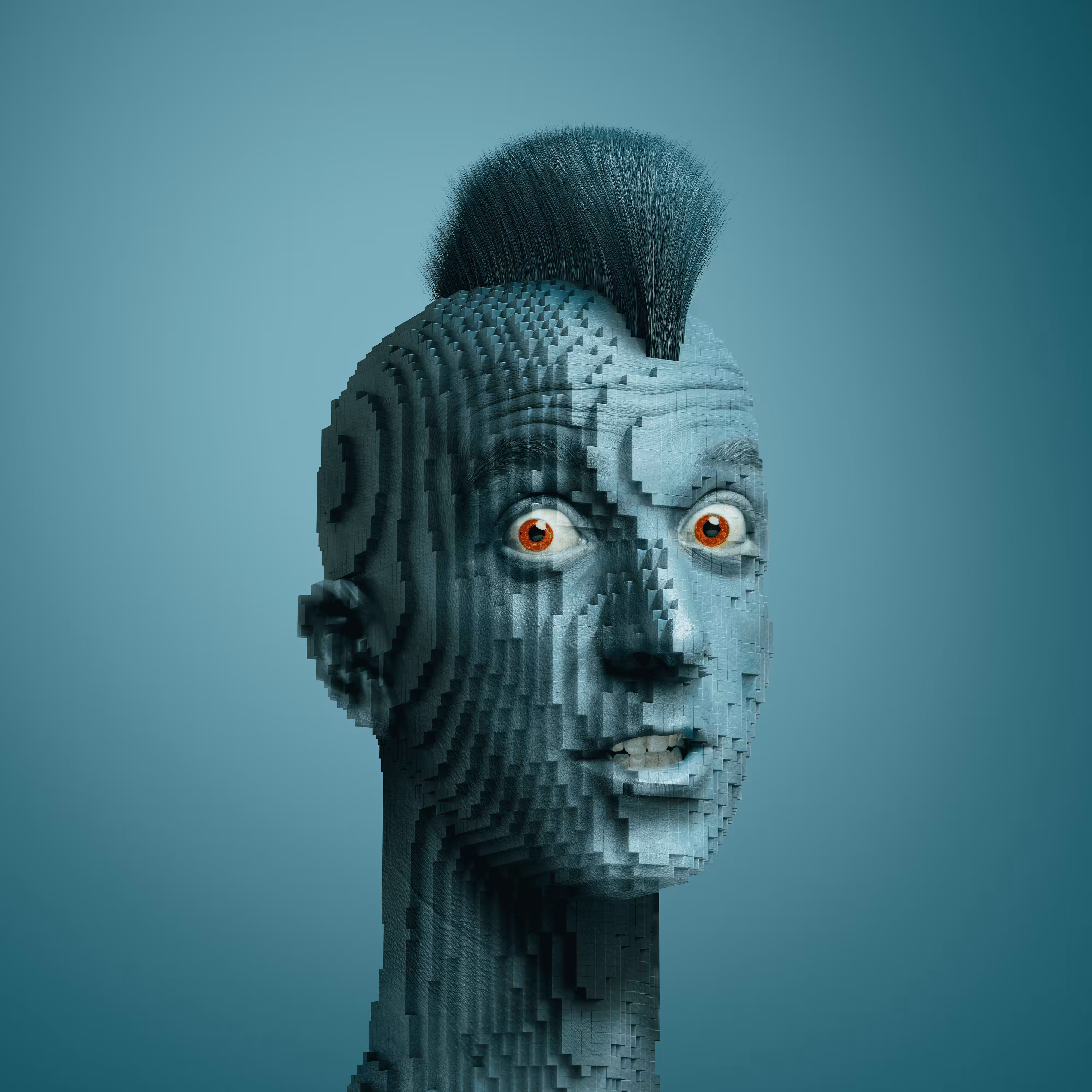 Block Head Punk 035