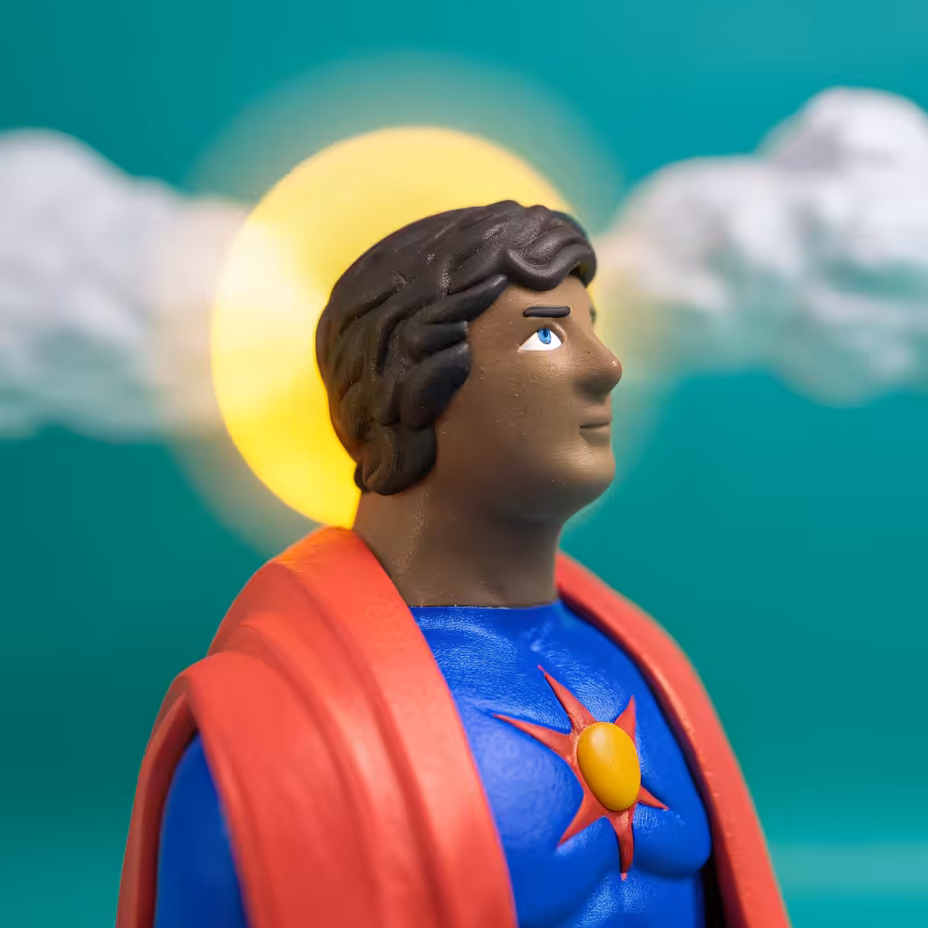 Dear, you have to choose: Saint or superhero
