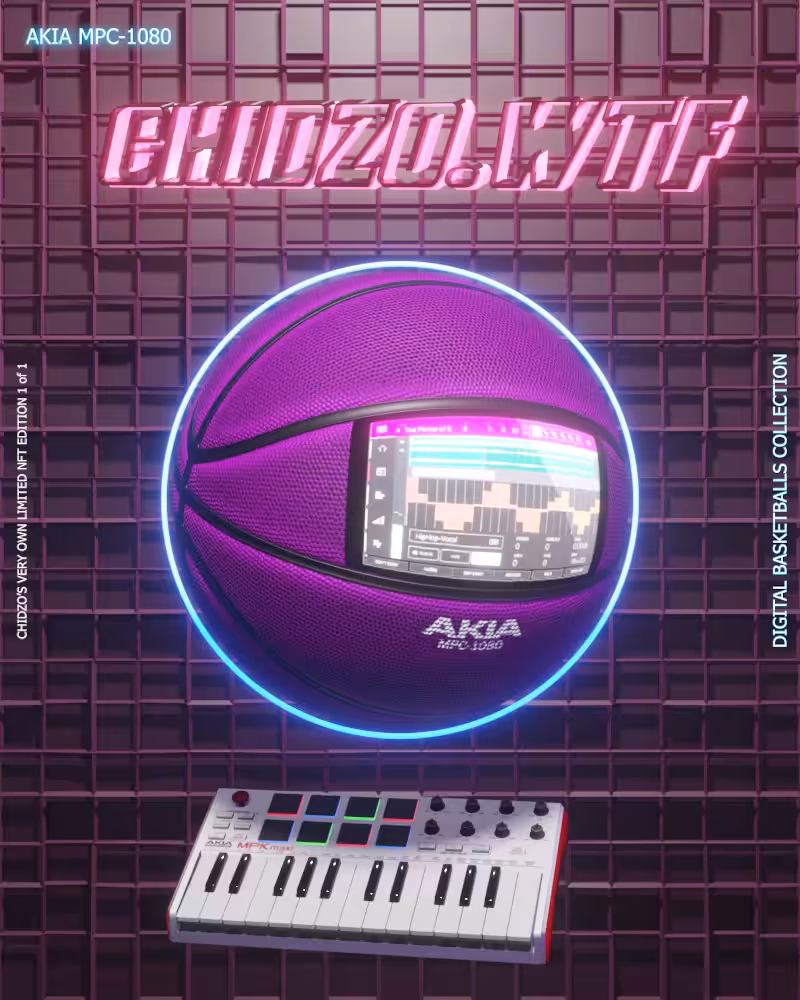 Digital Basketballs - NFT #17 "AKIA MPC-1080"