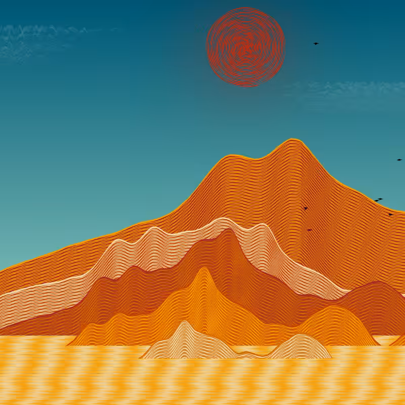 Painted Mountain Sunset #181