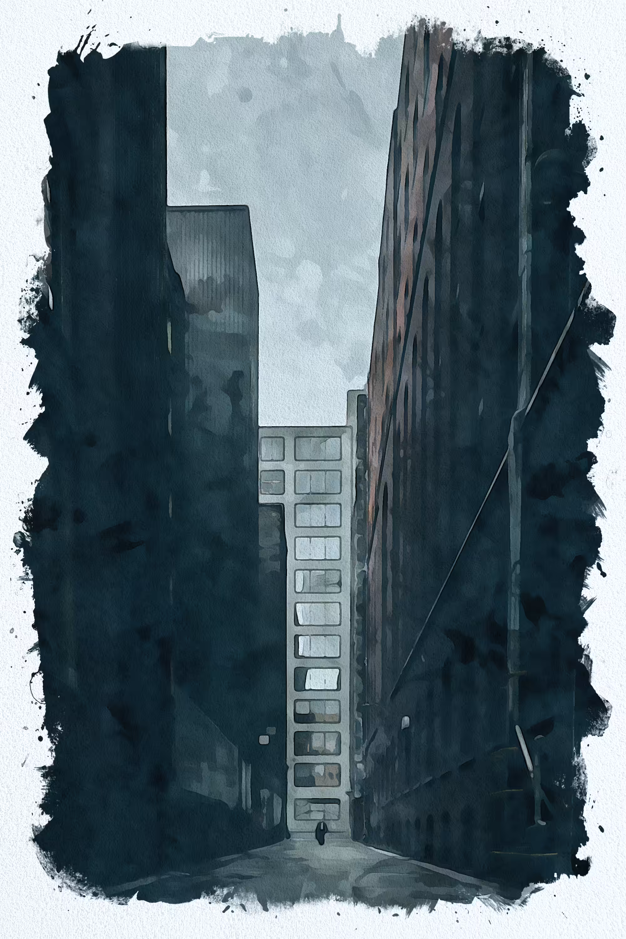 Man on the street alley