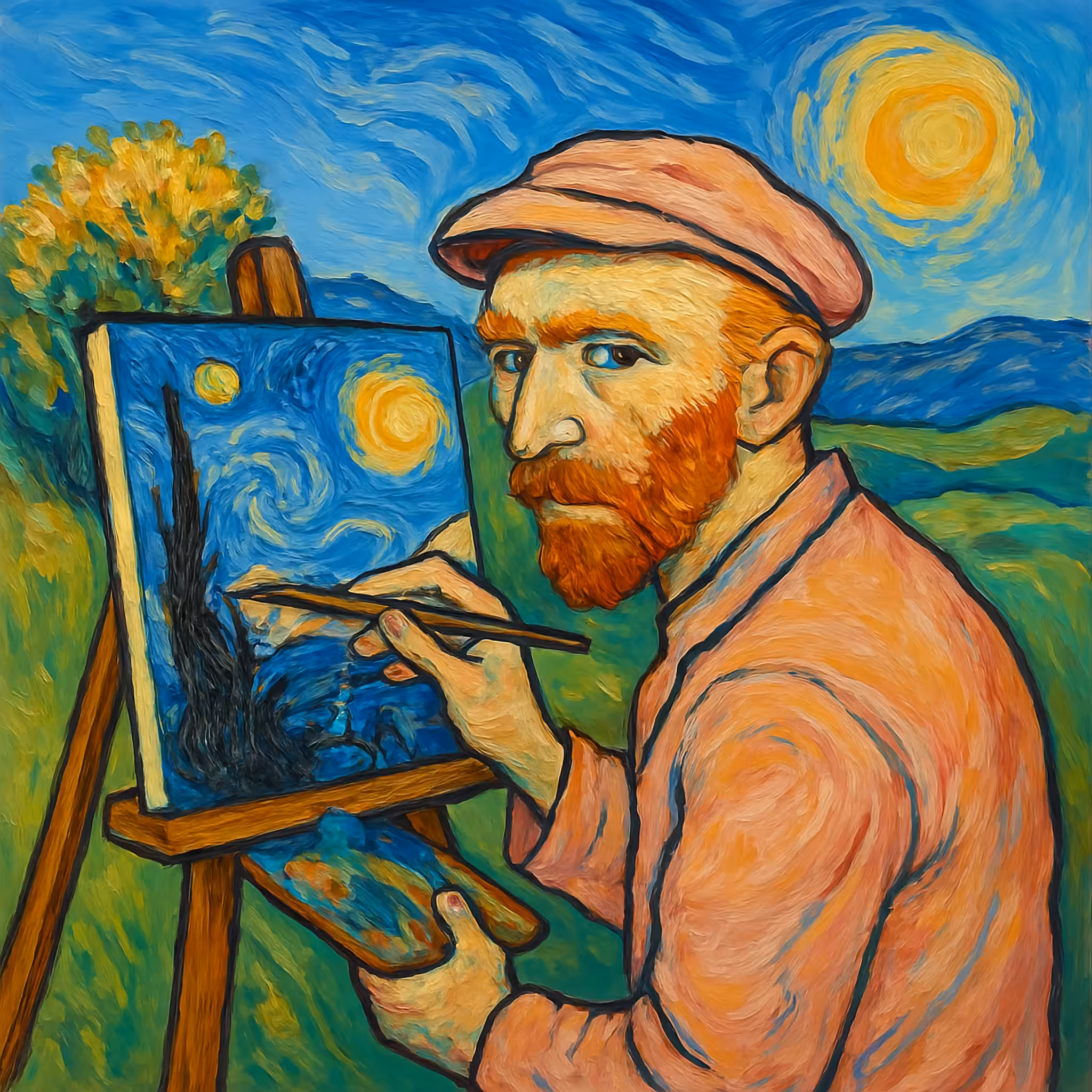 The Day He Painted the Night