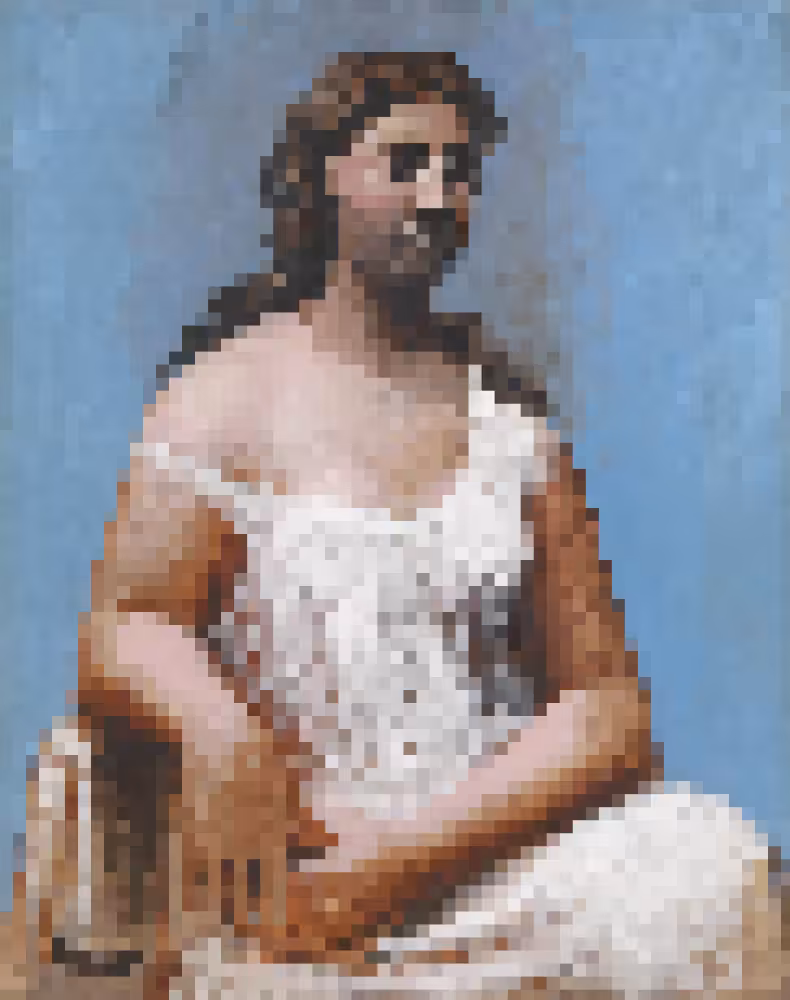 Seated Woman in a Chemise