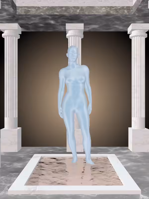 HeavenComputer: The Loser Ethereal Blue Woman #6061