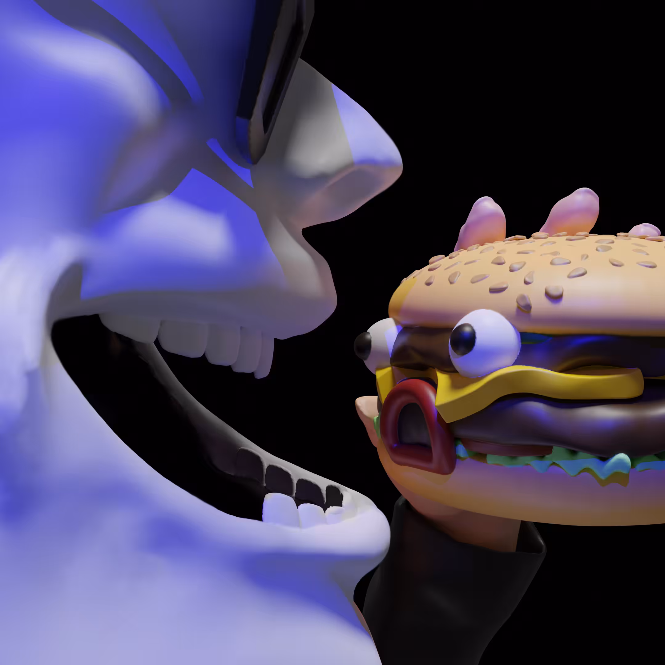 Don't worry, he also eats burghers