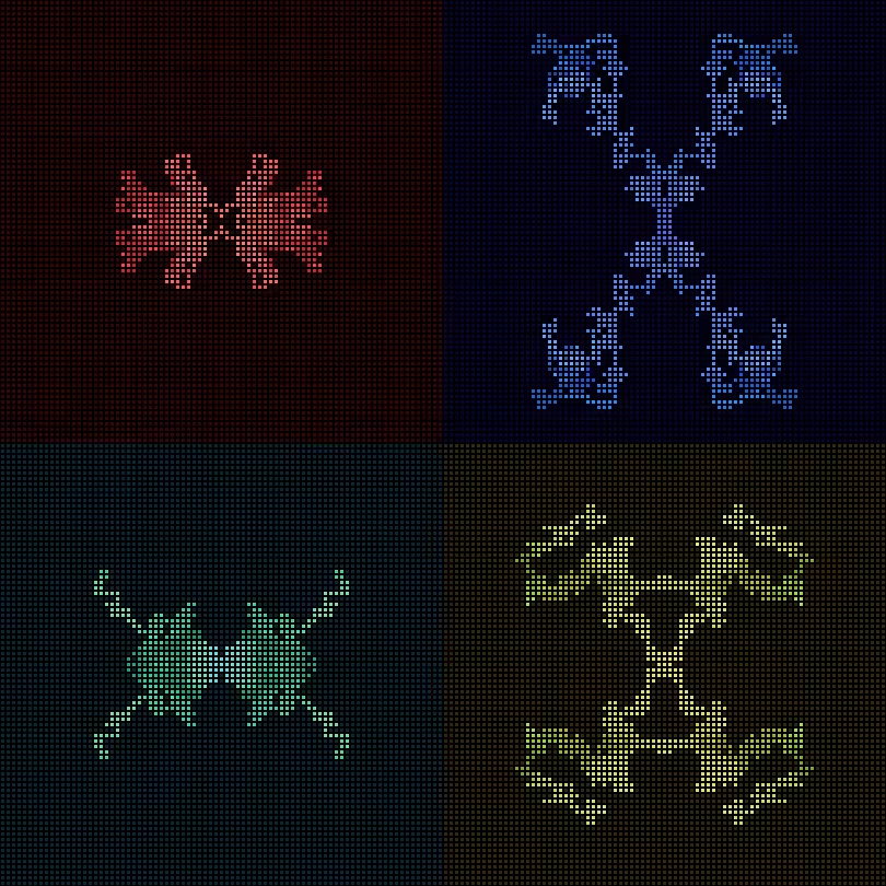Dither Creatures 2x2 #1