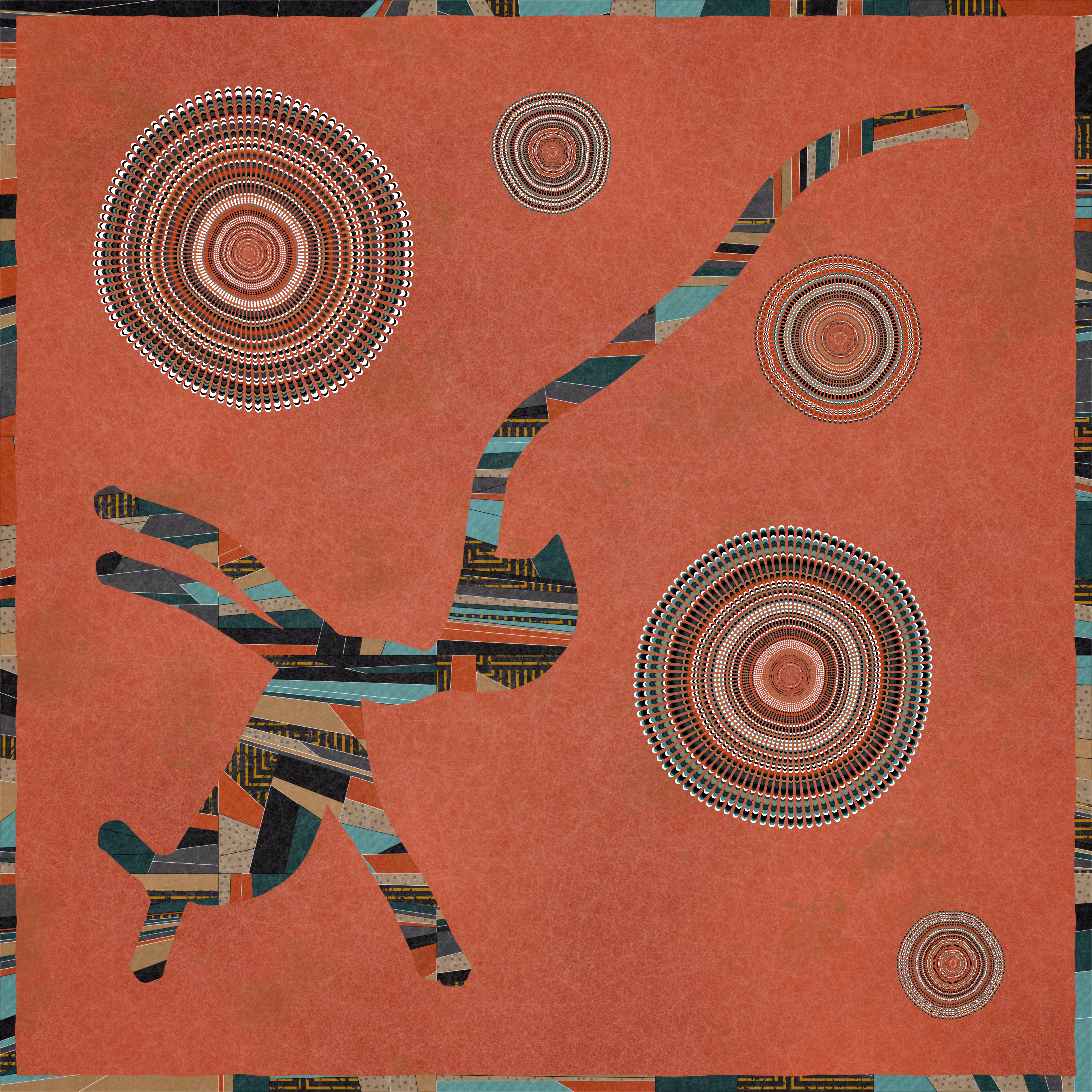 Generative Patchwork and Bullseye by Emily Xie #35/100