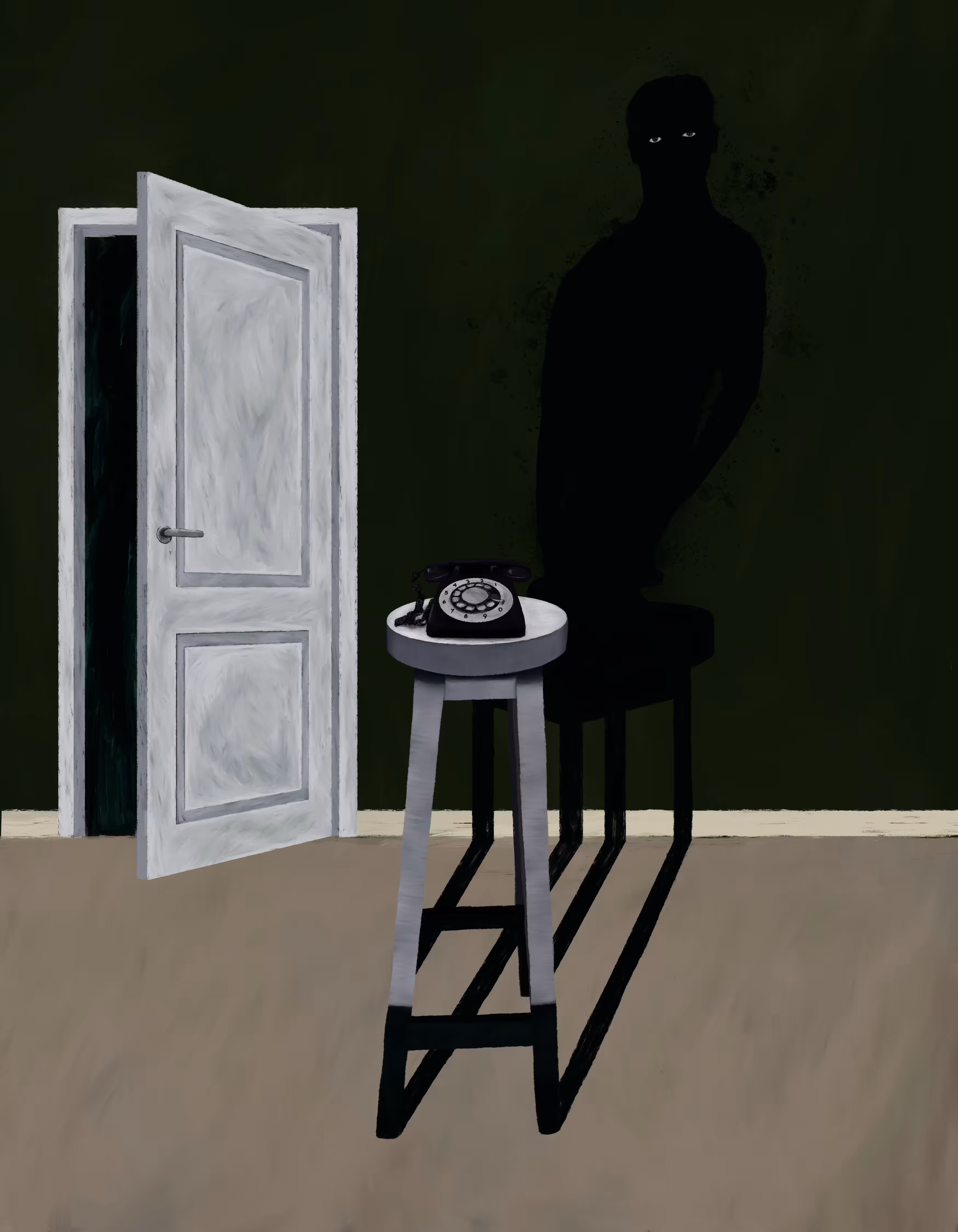 Telephones ringing in empty rooms
