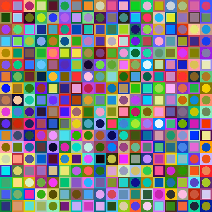 Square Dot Composition #216