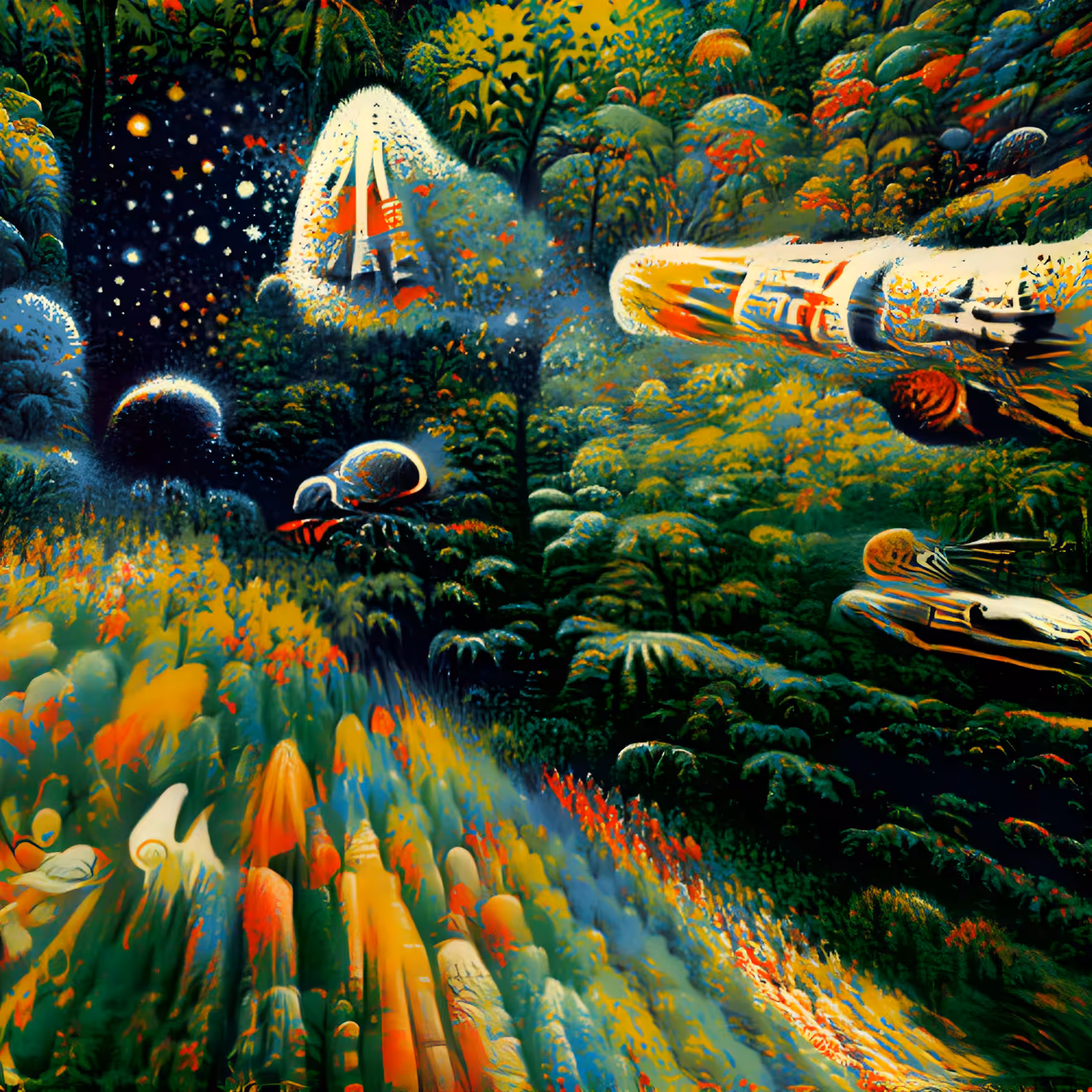 rainbow spaceship voyage #3