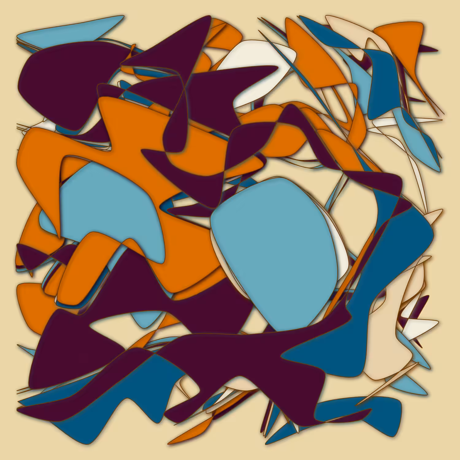 Geometric colorful shapes 2 (Free edition) #212