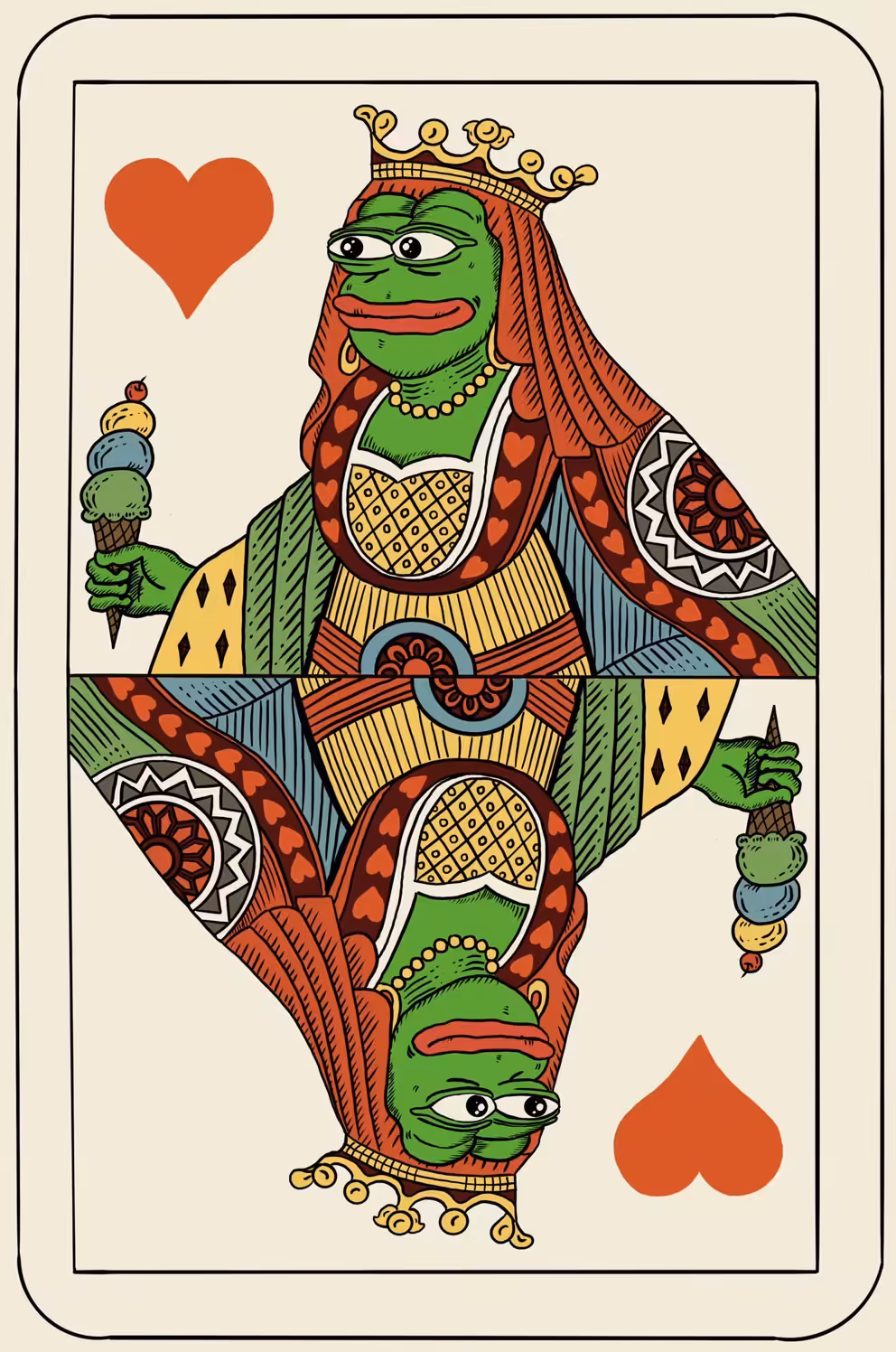 Pepe Queen Card