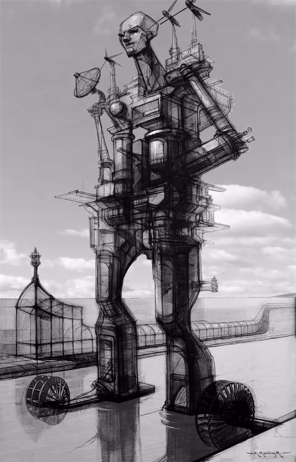 "Standing Man Building"