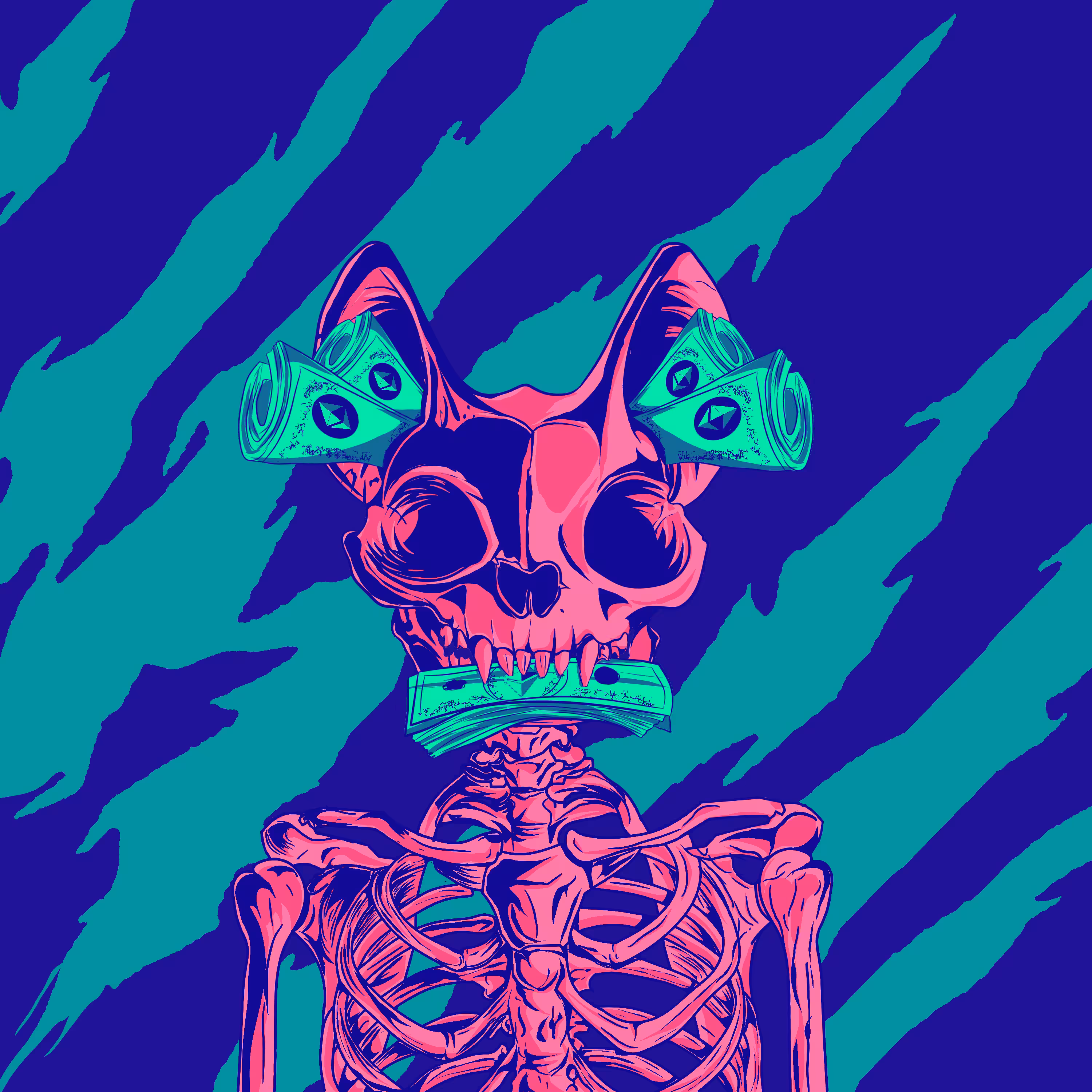 Intergalactic Skeles #23 - Money Cat
