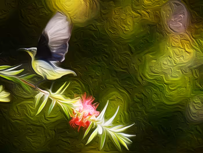 bird and flower#3