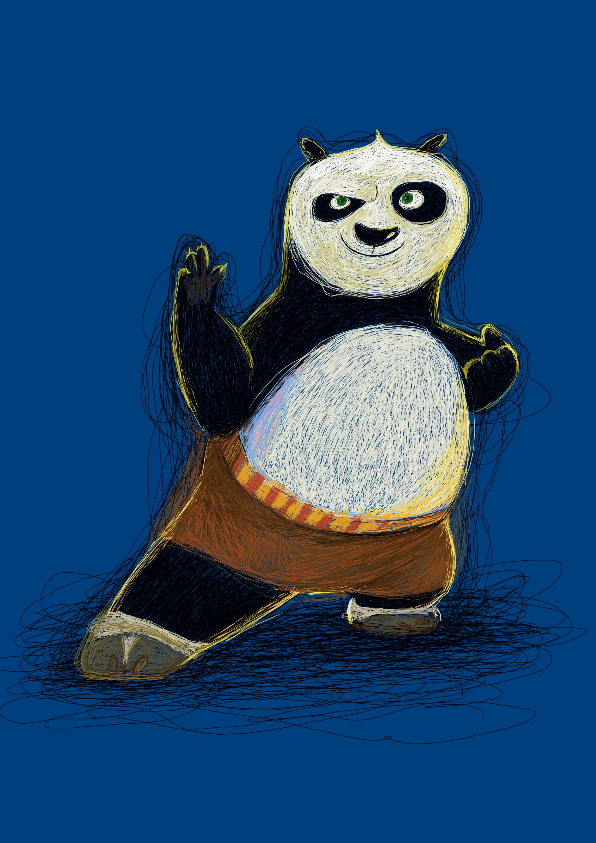 The magic of lines: Kung Fu Panda