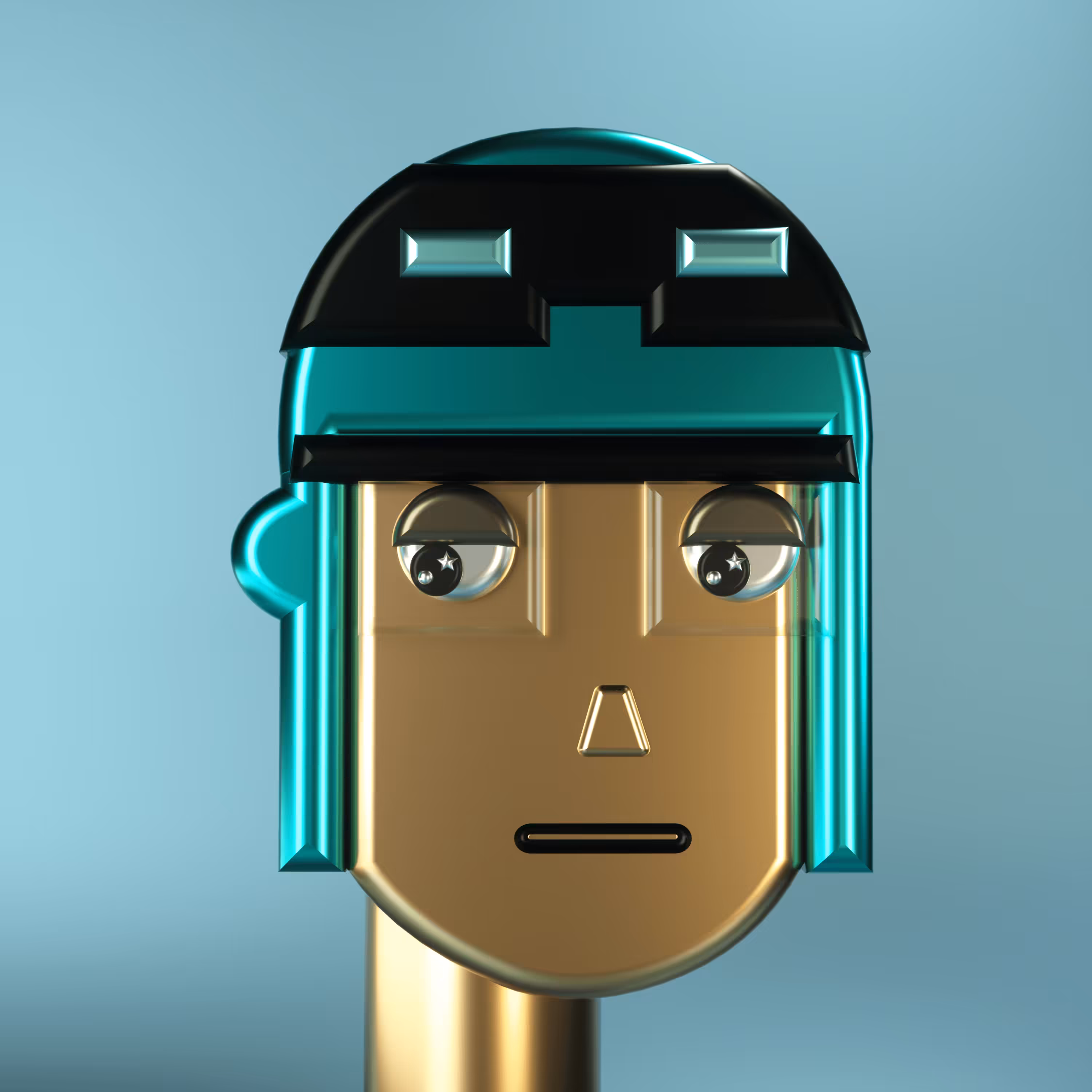3D Chrome Punk #0011
