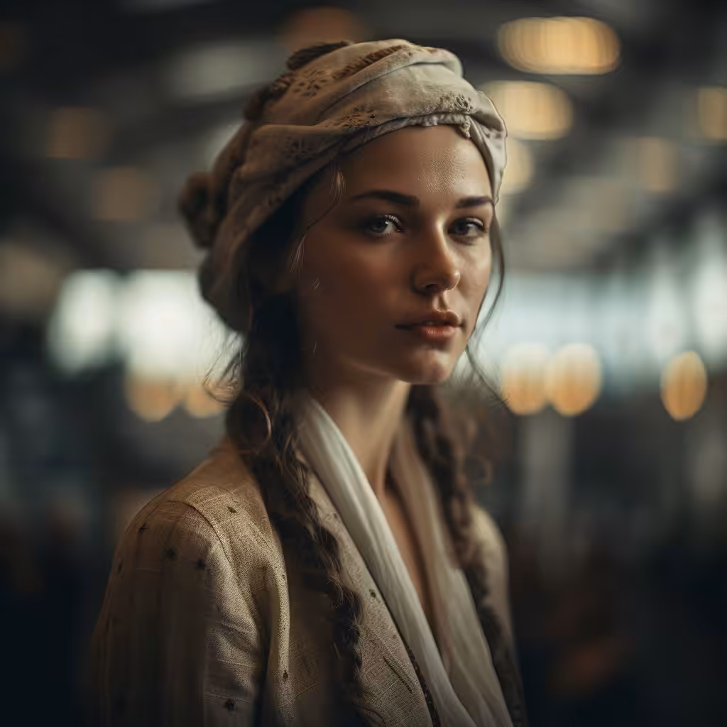 Bokeh portrait 