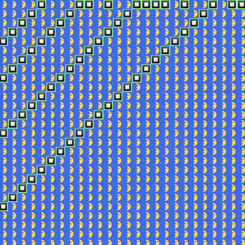 Elementary Cellular Emoji Automata #875