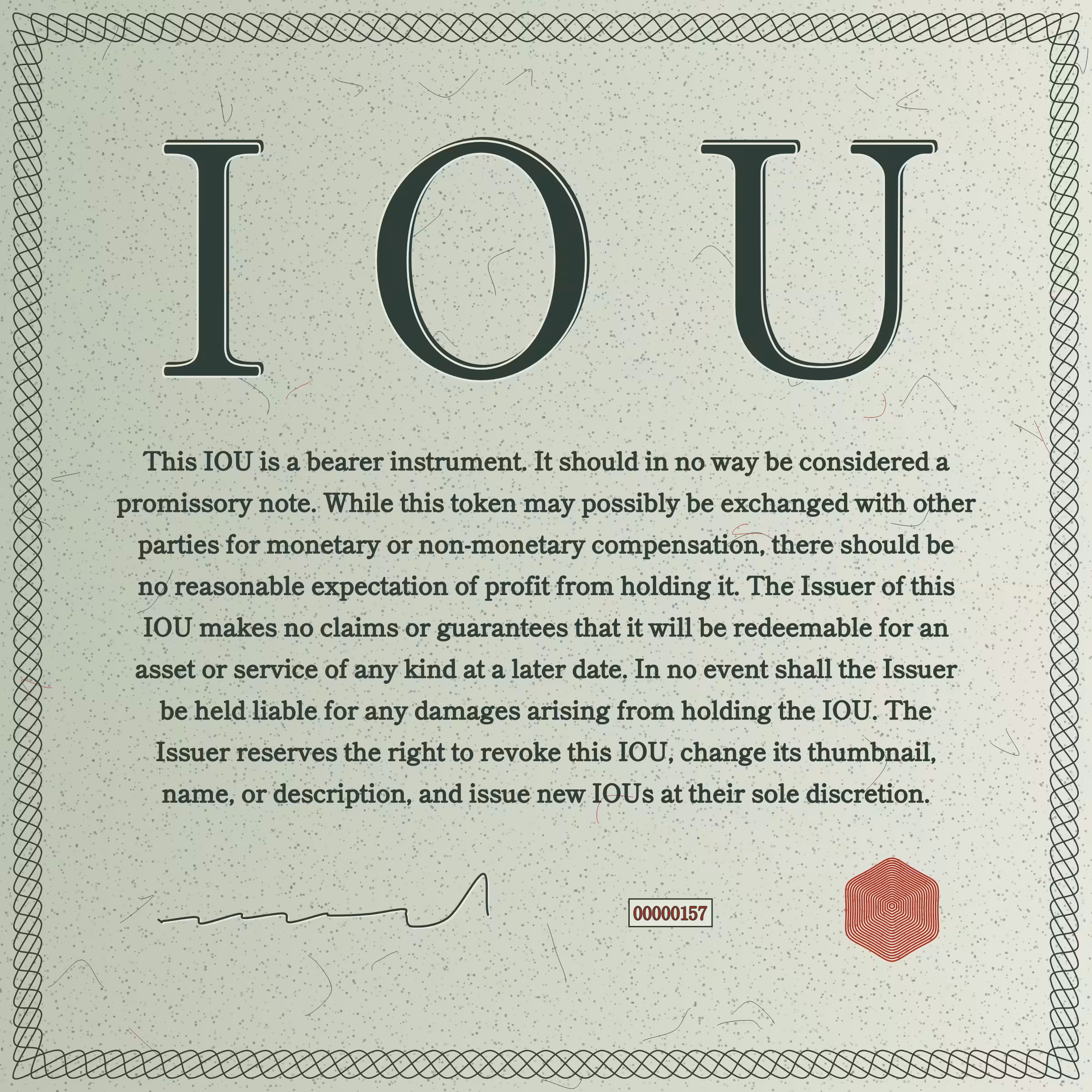 IOU #157