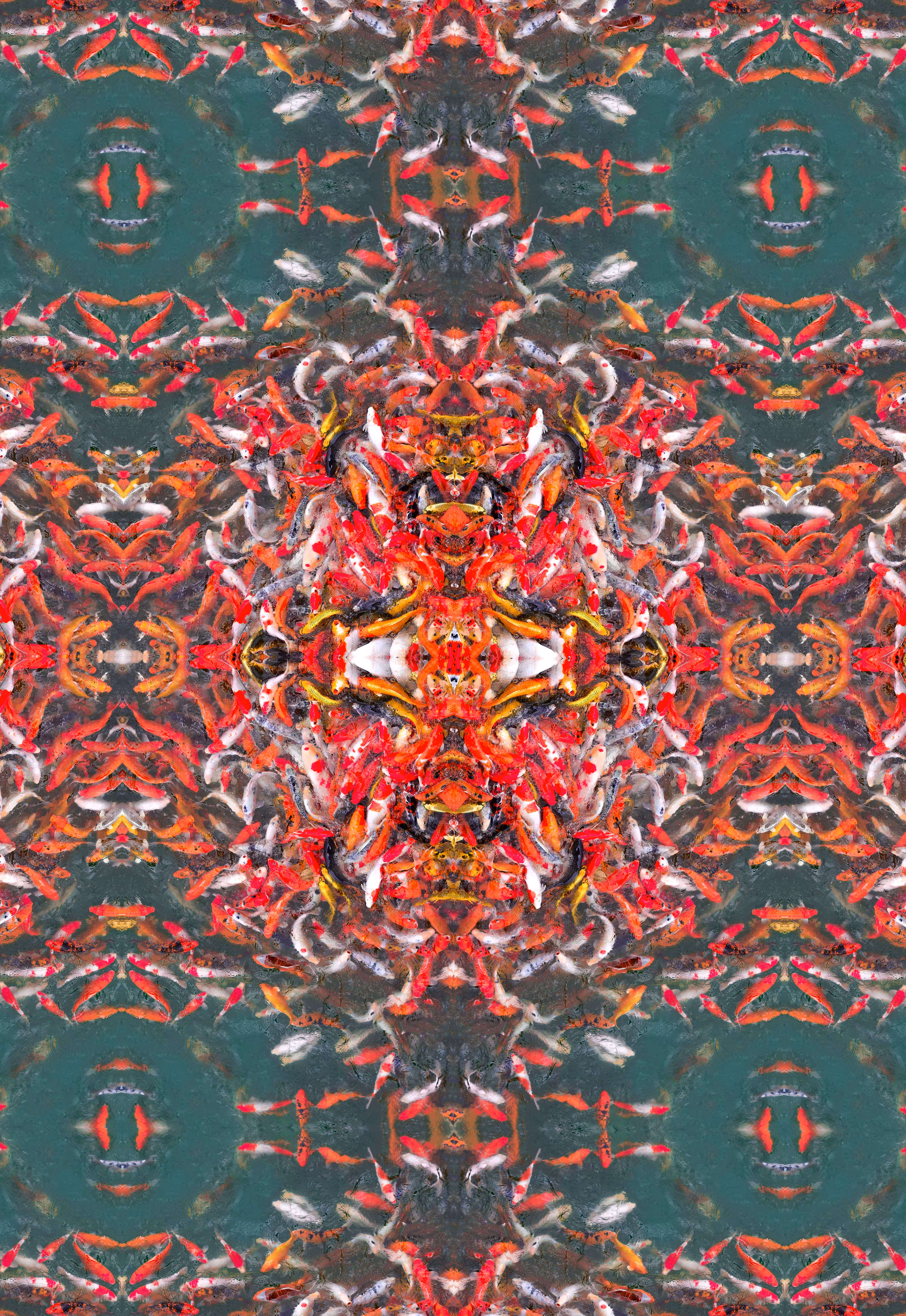 𝗔𝗯𝘀𝘁𝗿𝗮𝗰𝘁 Koi Carp Fish - Symetry Art 9