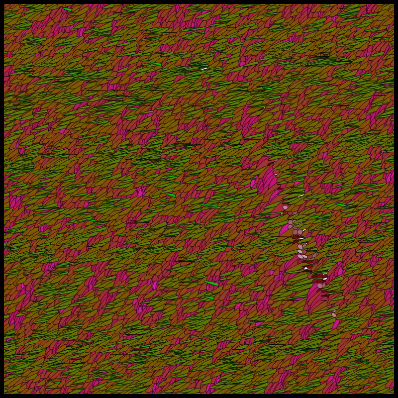 Flow Field Circles Triangle #42