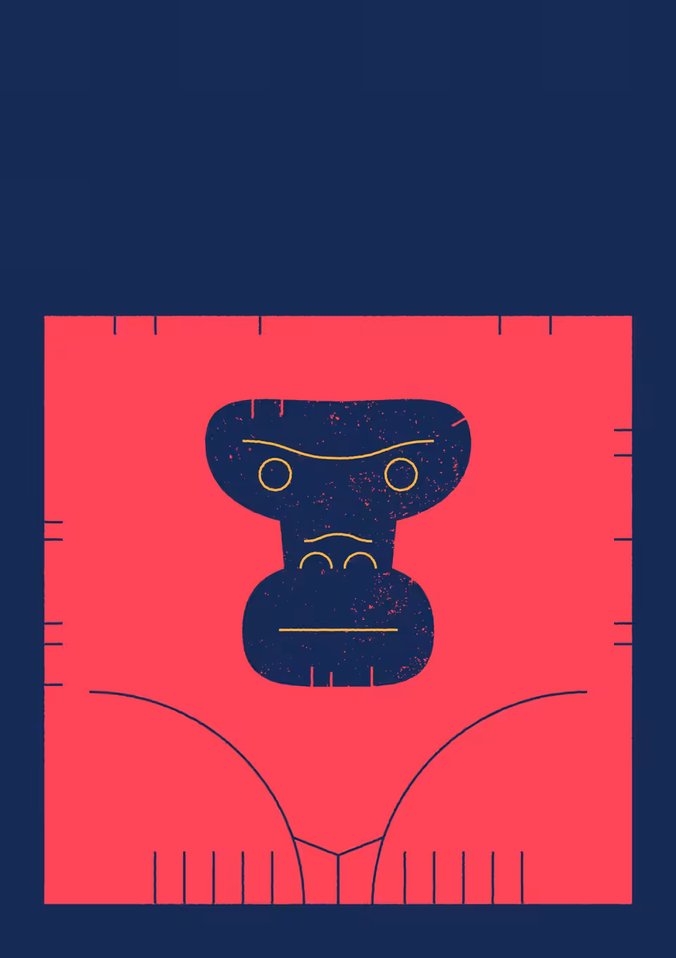 Gorilla - Illustrated animals series