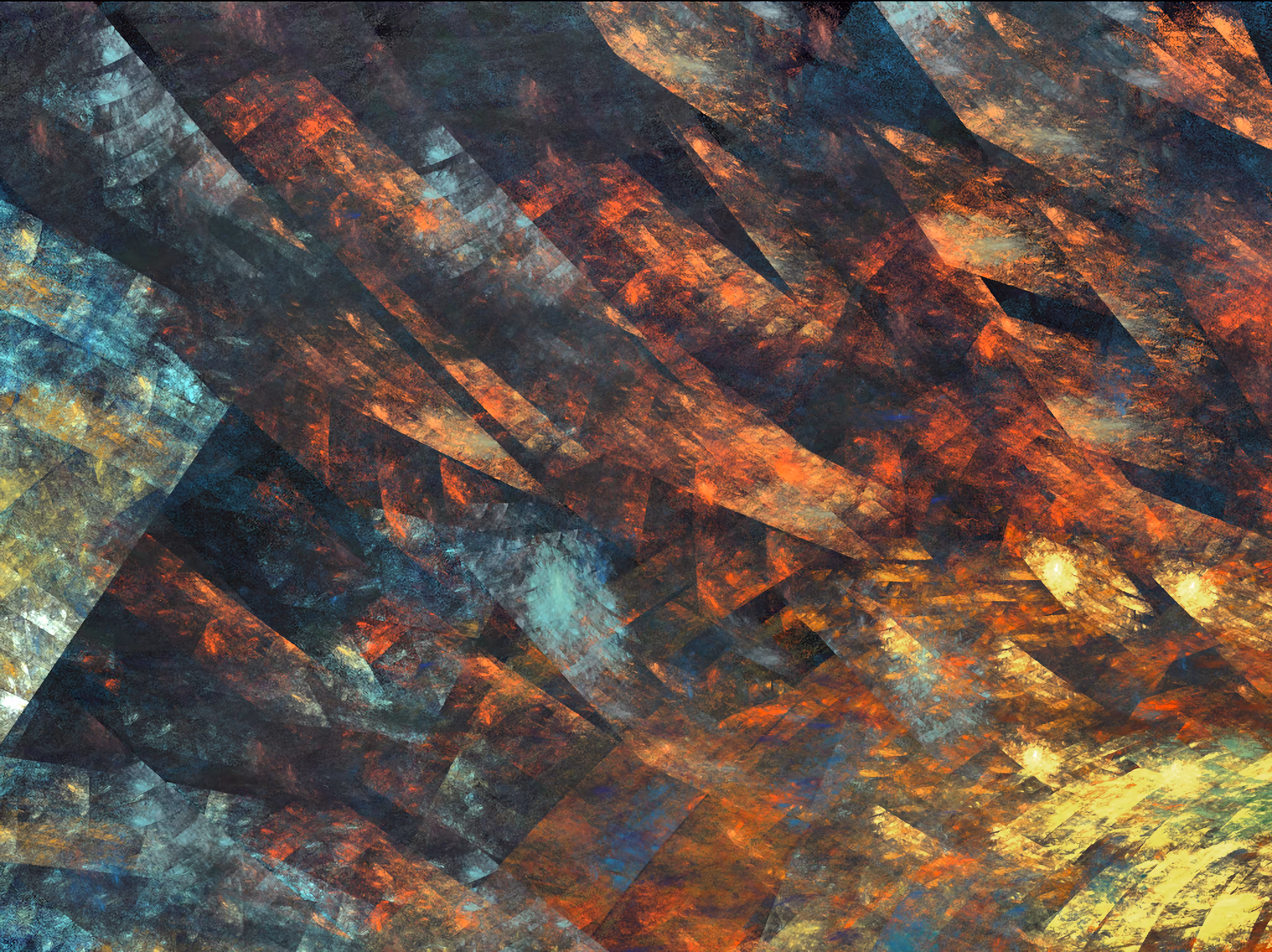 Raw Fractal Series - #107 - Golden Hour