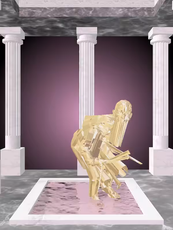 HeavenComputer: The Fragmented Sneaky Real Gold Woman #1233