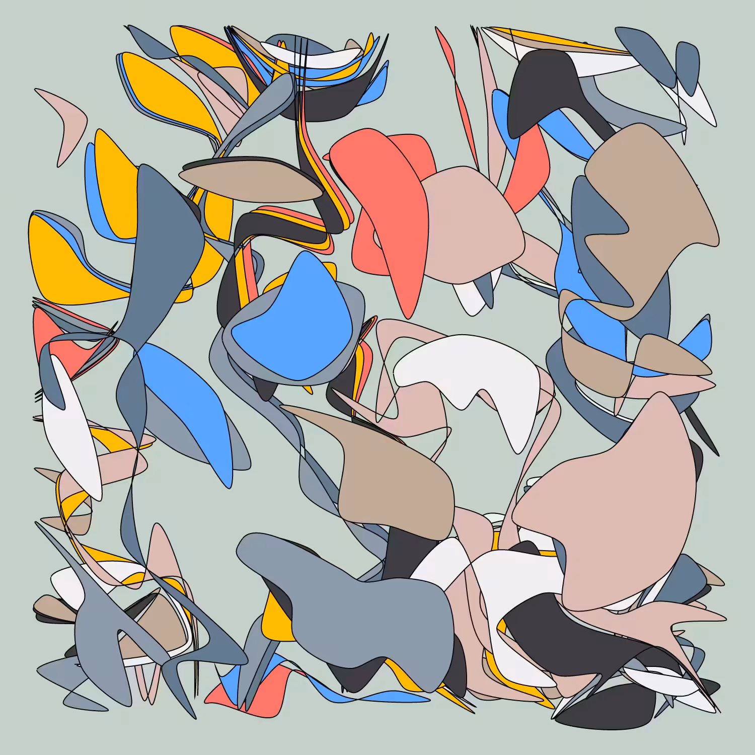 Geometric colorful shapes 2 (Free edition) #80