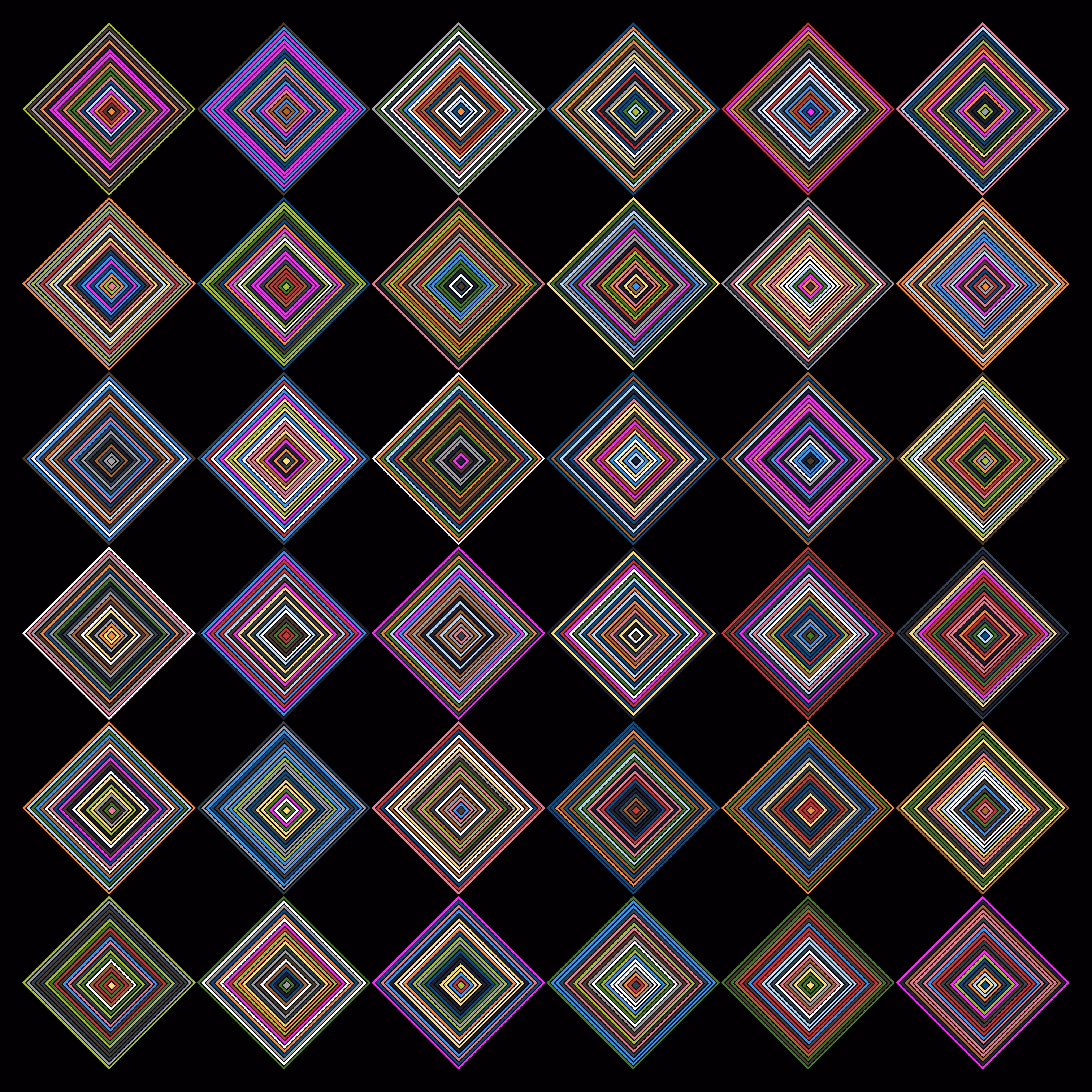 Neon Diamond Tiles #1