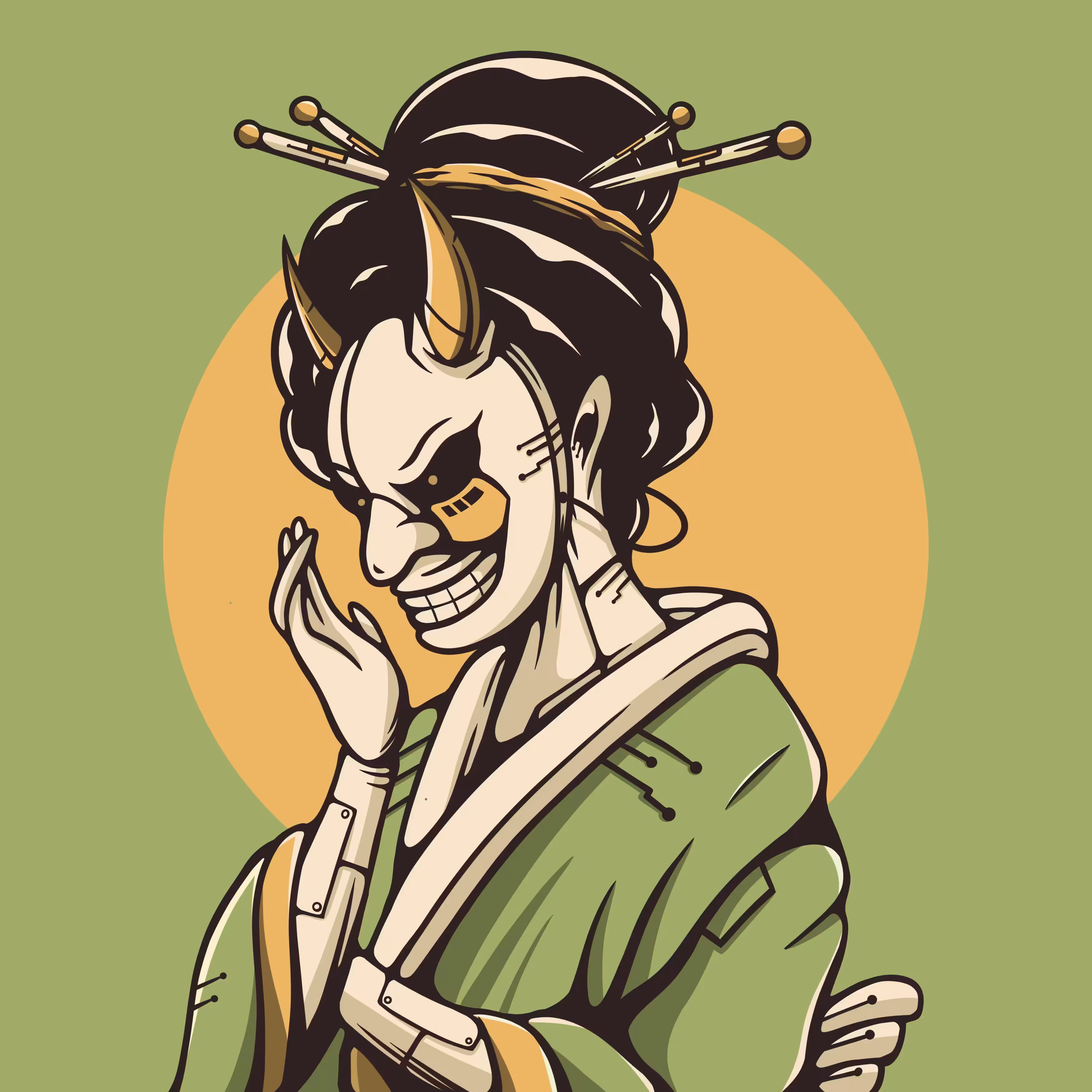 Geisha Series 02/05 : Oni Mask