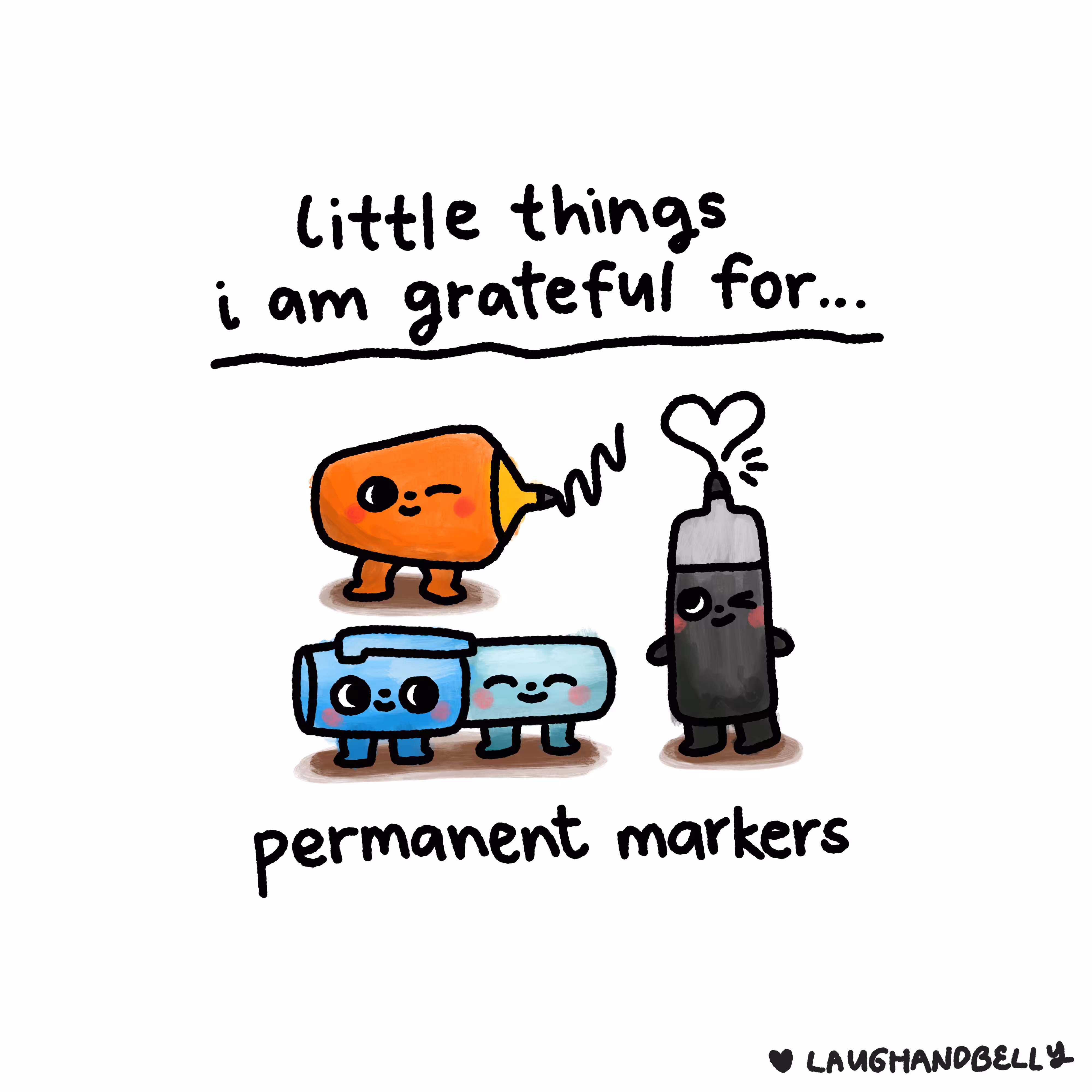 little things i am grateful for: Permanent Markers