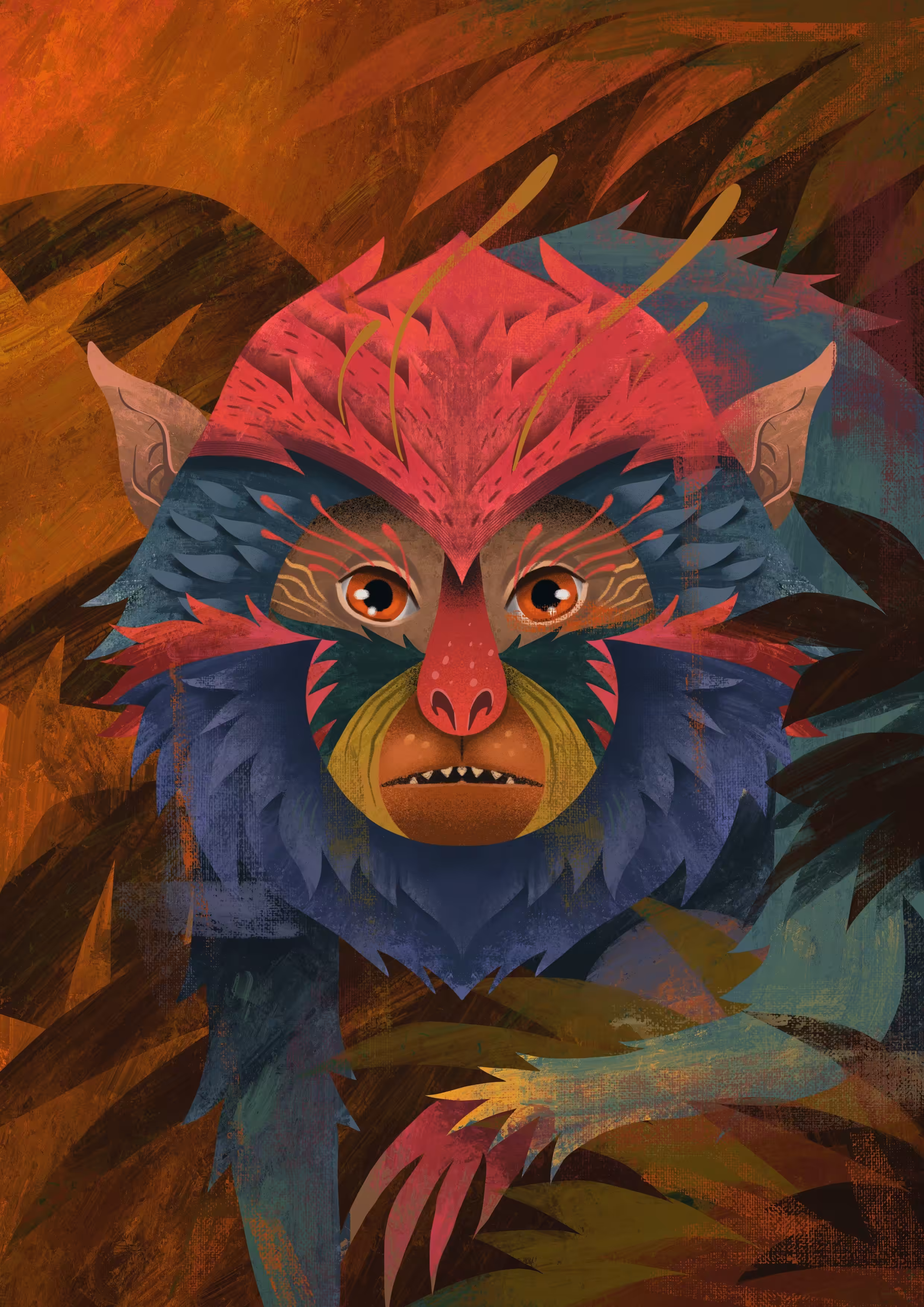 Blue asian chimp
