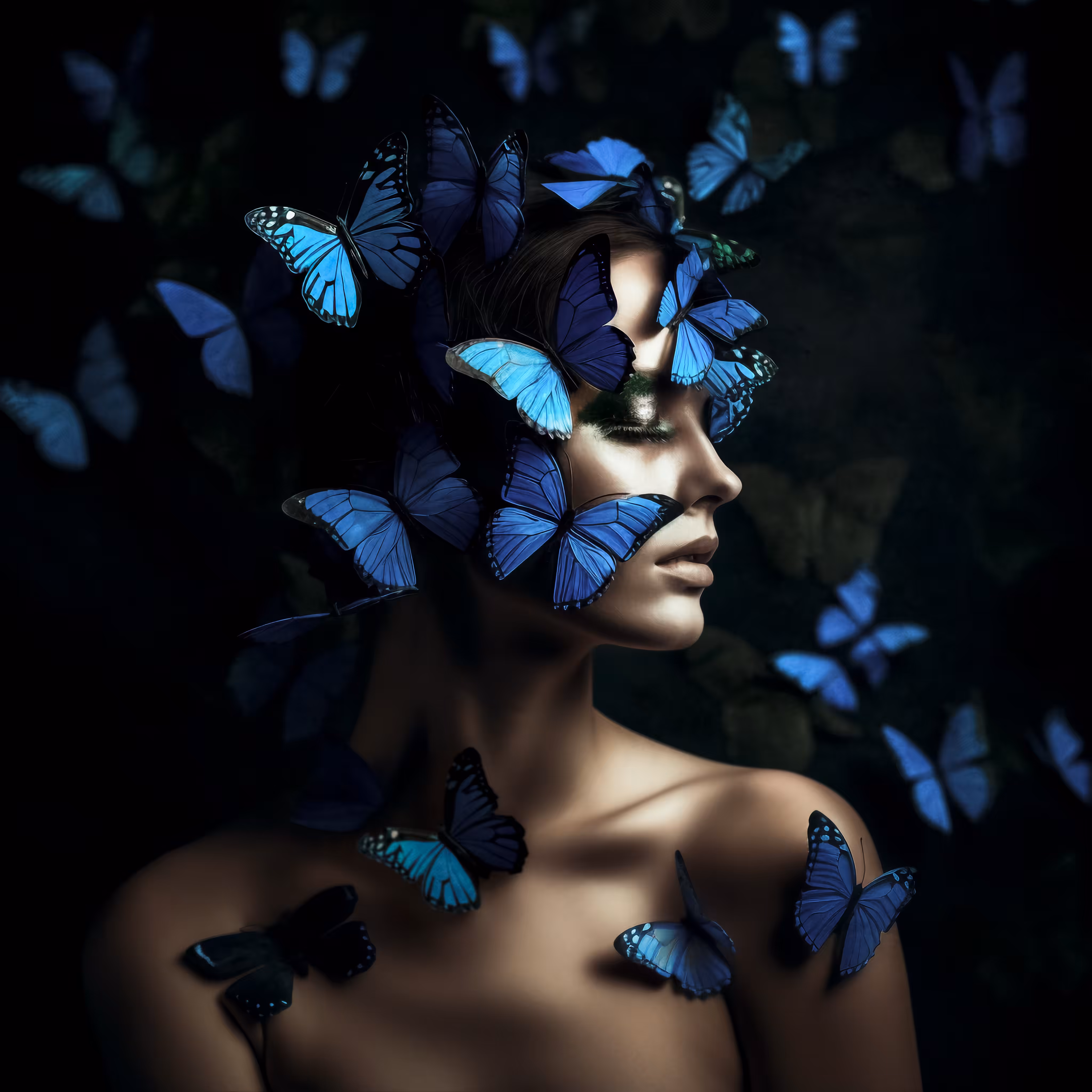 Blue flutters