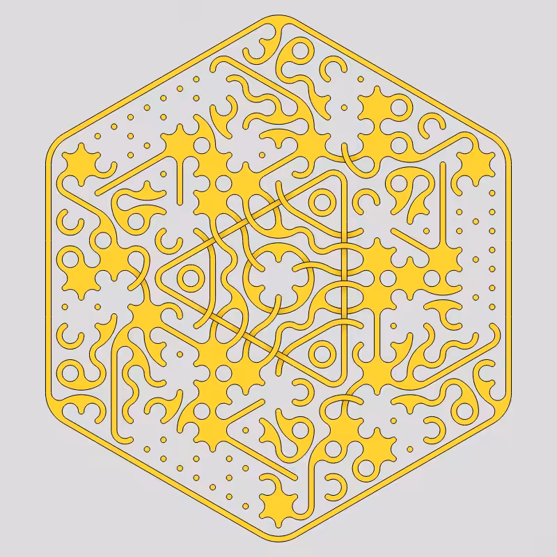 Truchet Threefold Symmetry #53