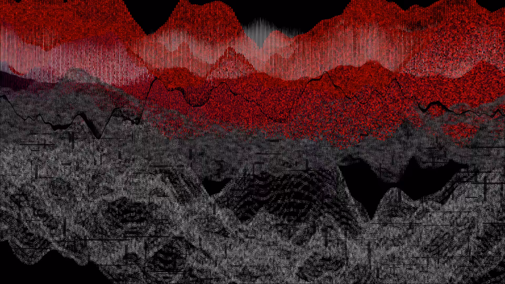Pixel rain in a data landsacape #38