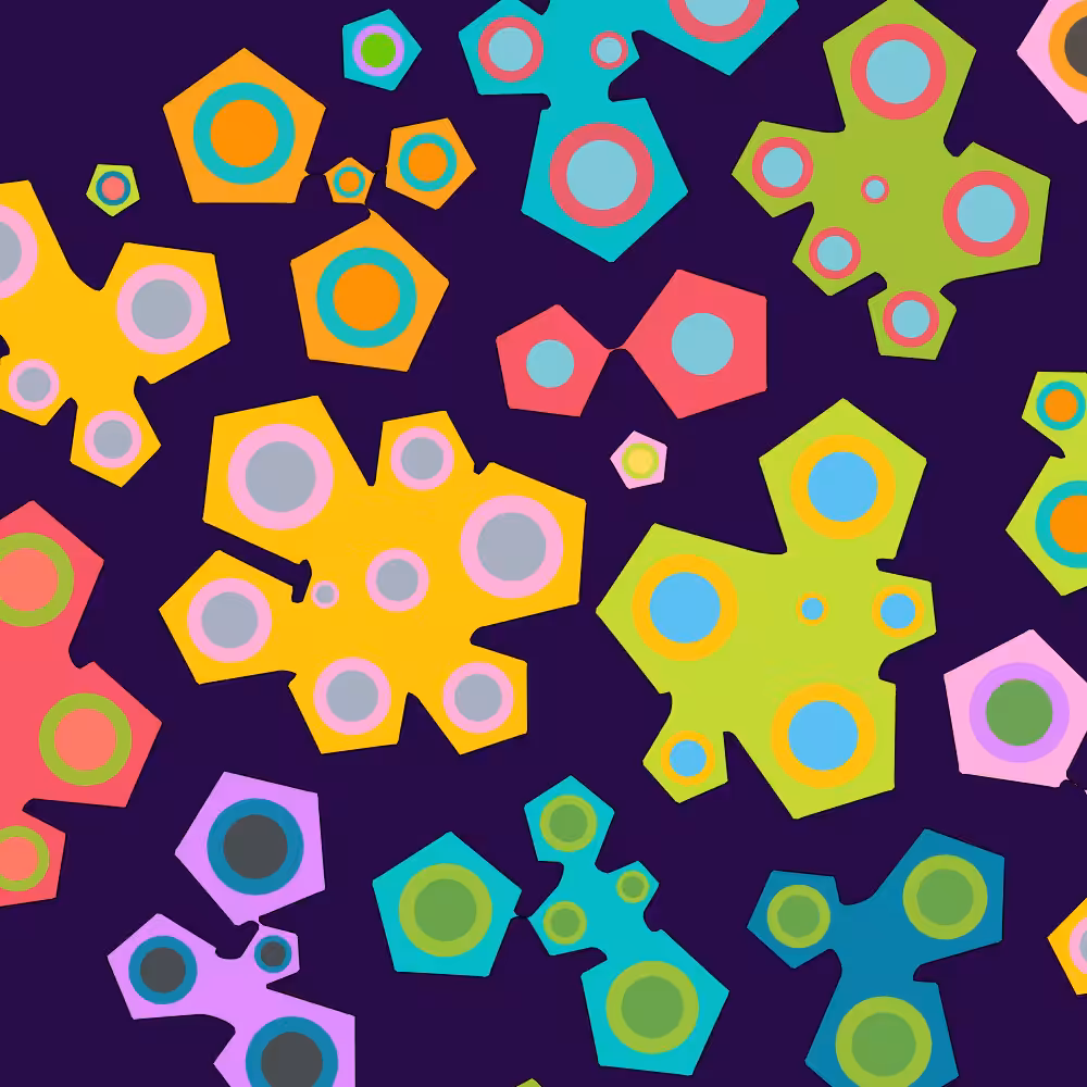 Colorful cartoon shapes(free edition) #33
