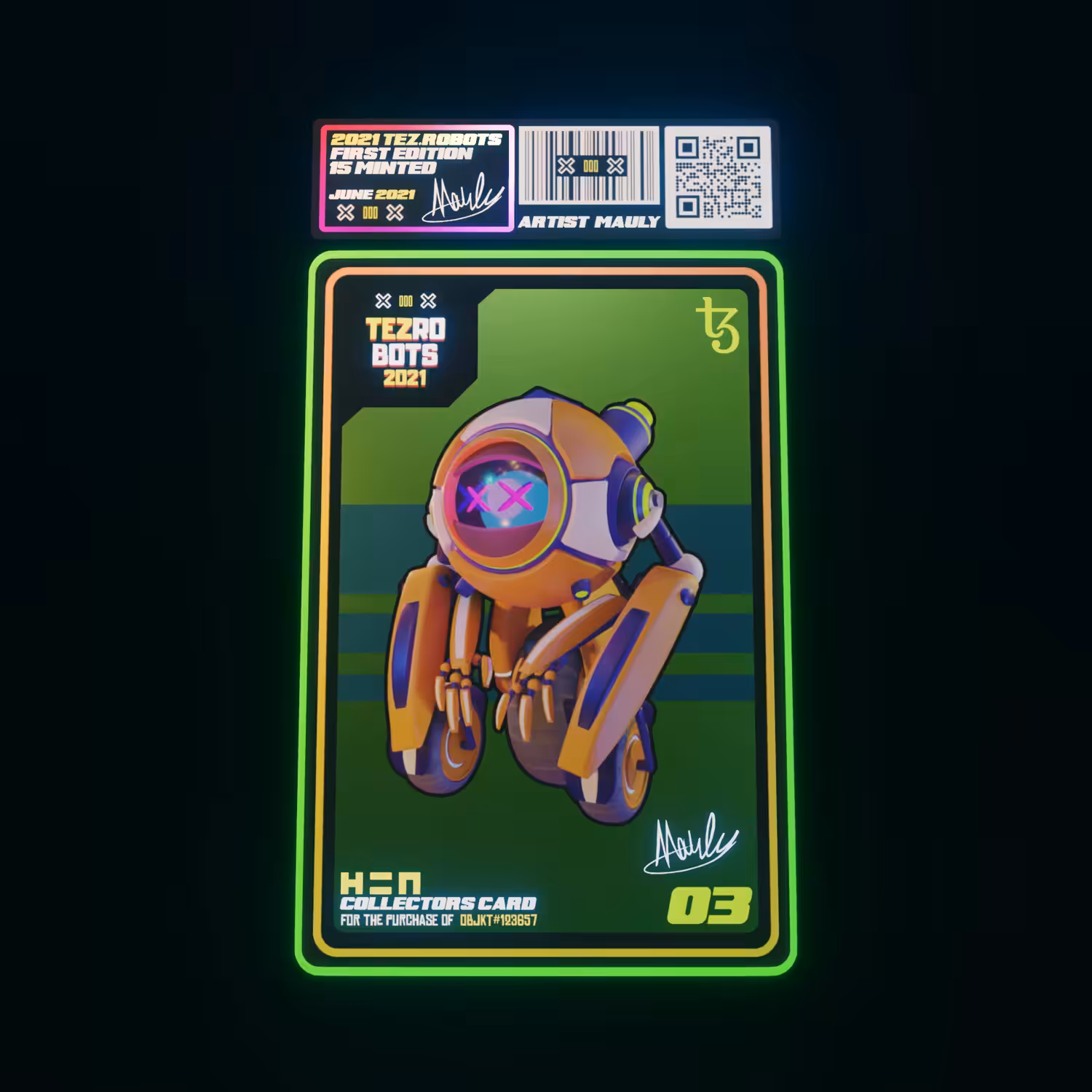 Tezrobots Collectors Card [03][First Edition]