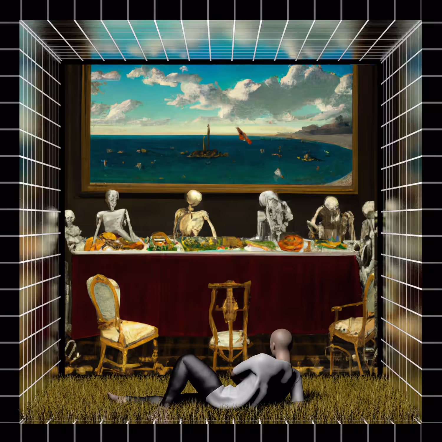 Dinner with my skulls 