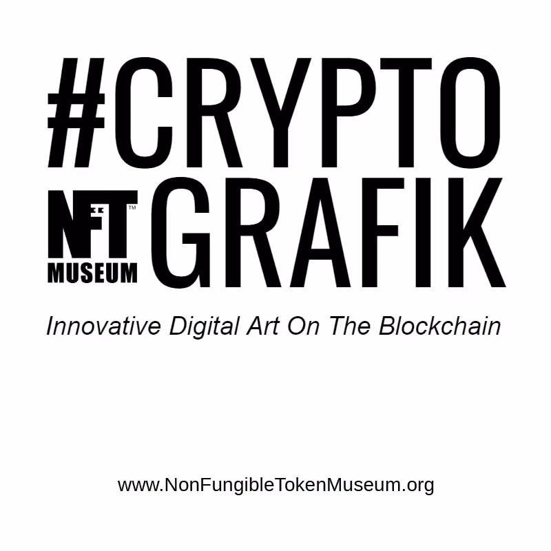NFT Museum #Cryptografik + Niftie One Drop Exhibition Pamphlet
