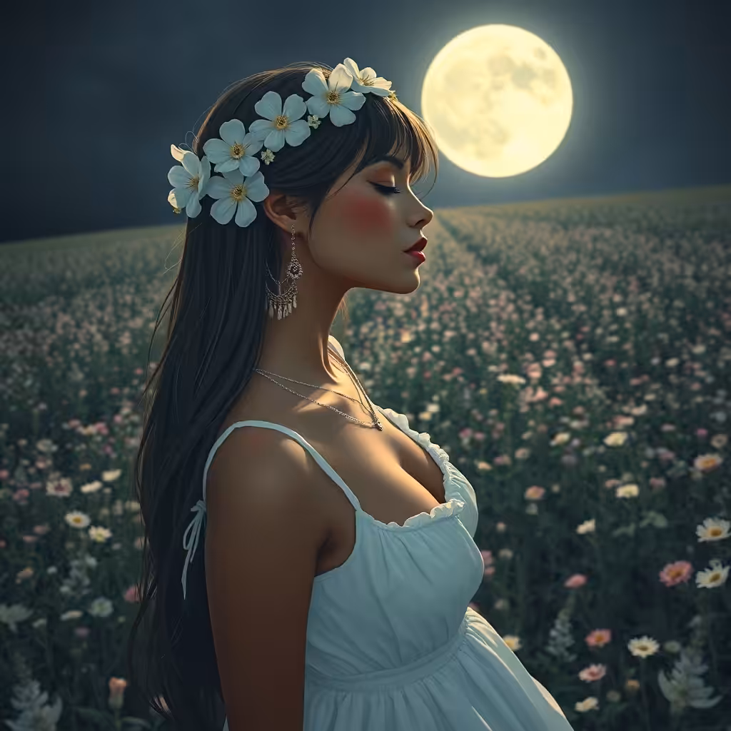 Lunar Elegance in White