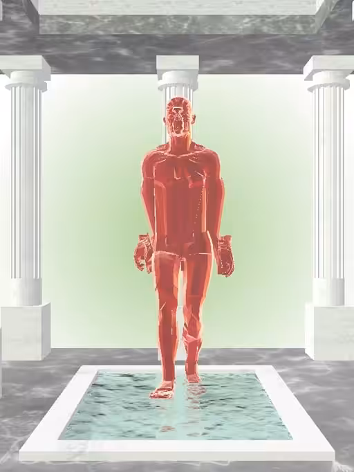 HeavenComputer: The Fragmented Receding Fiery Red Man #5341