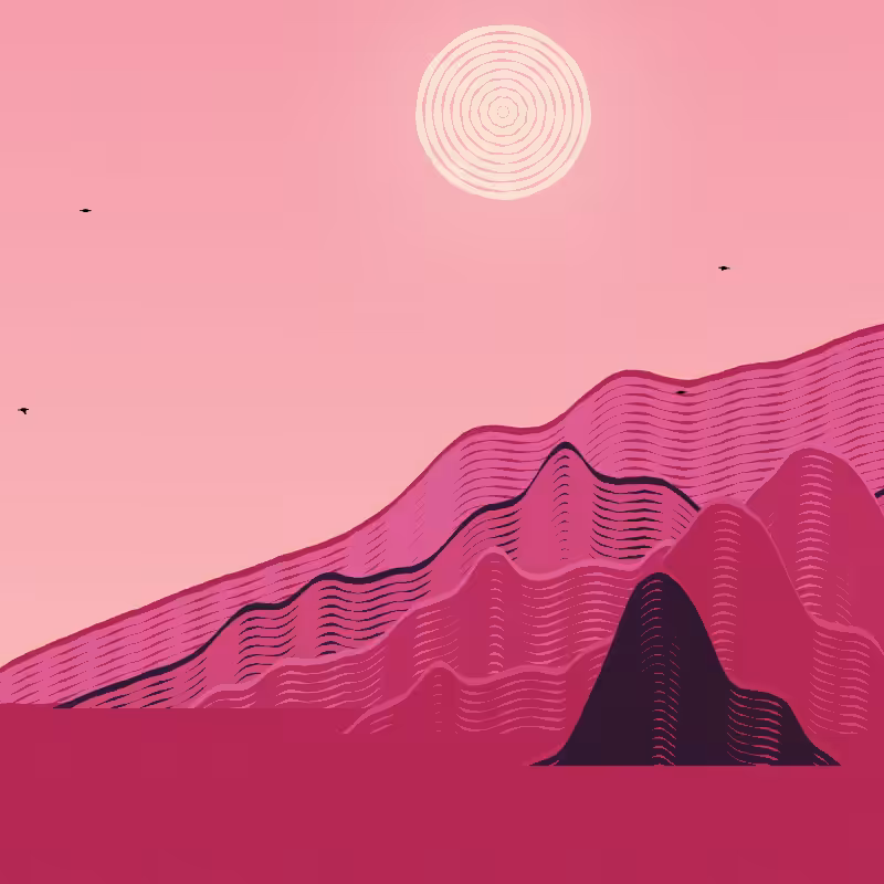 Painted Mountain Sunset #131